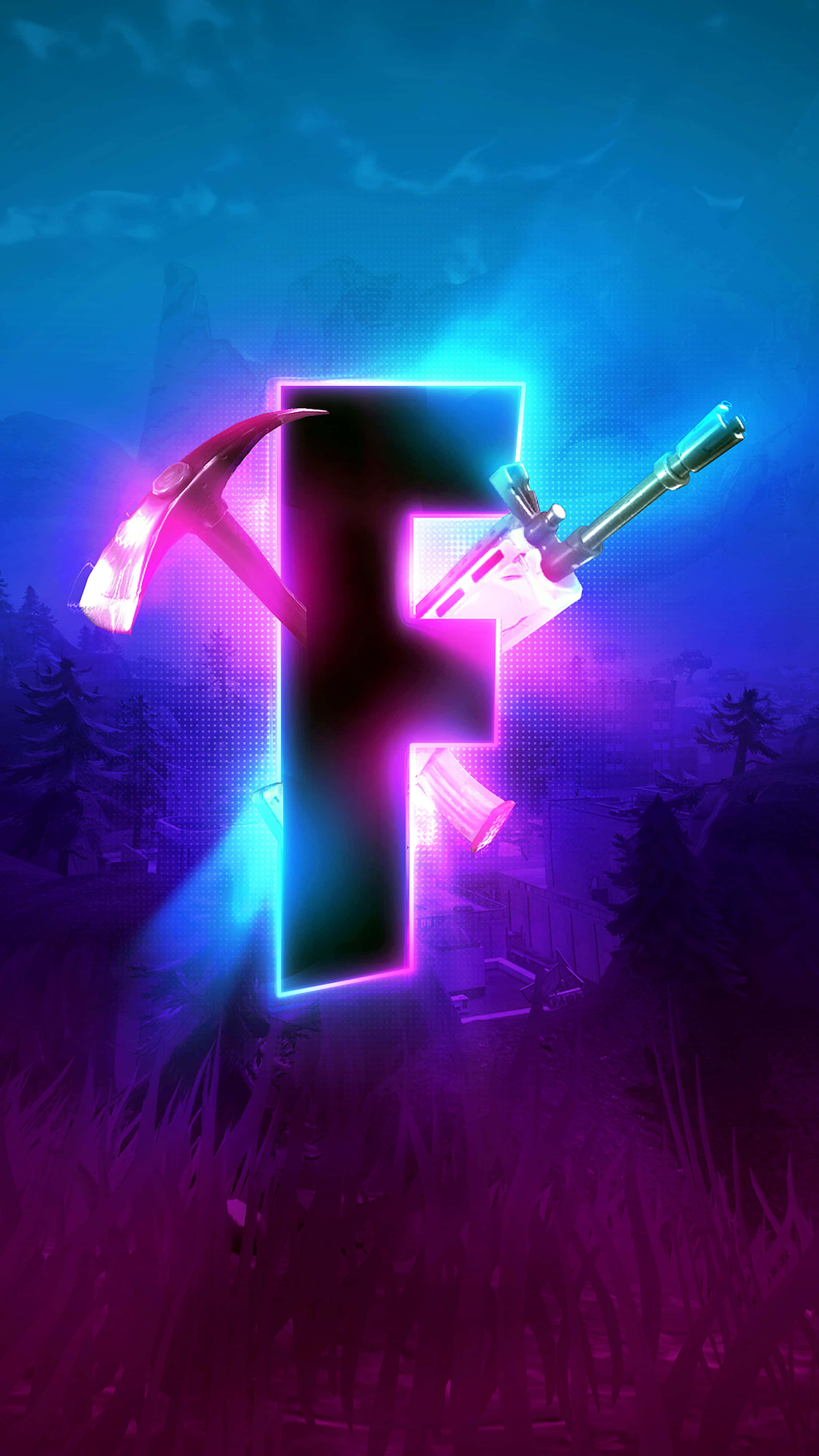 Havalı Fortnite arka planı Duvar Kağıdı