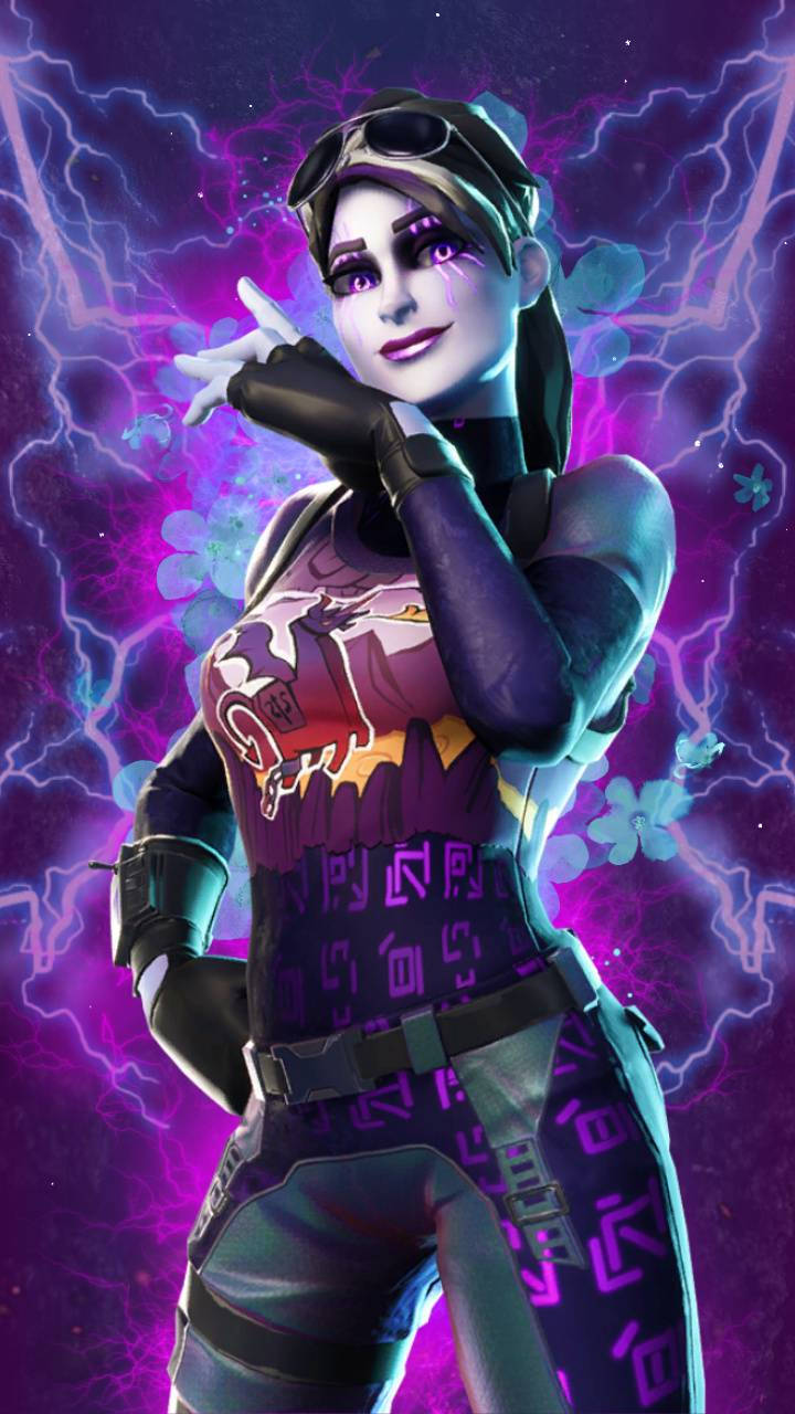 Havalı Fortnite Dark Bomber Arka Planı Duvar Kağıdı