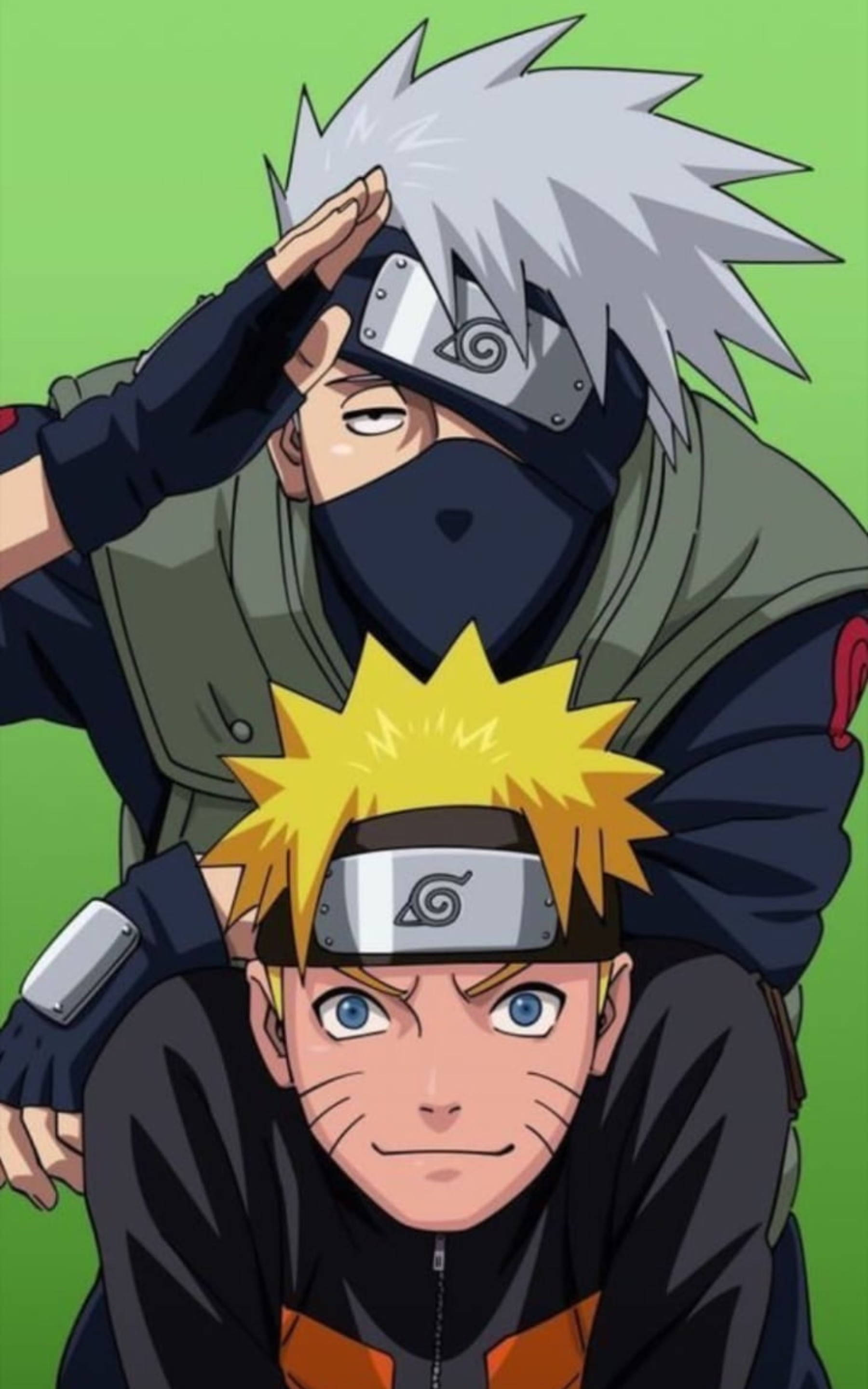 Havalı Kakashi Selamı ve Naruto Duvar Kağıdı