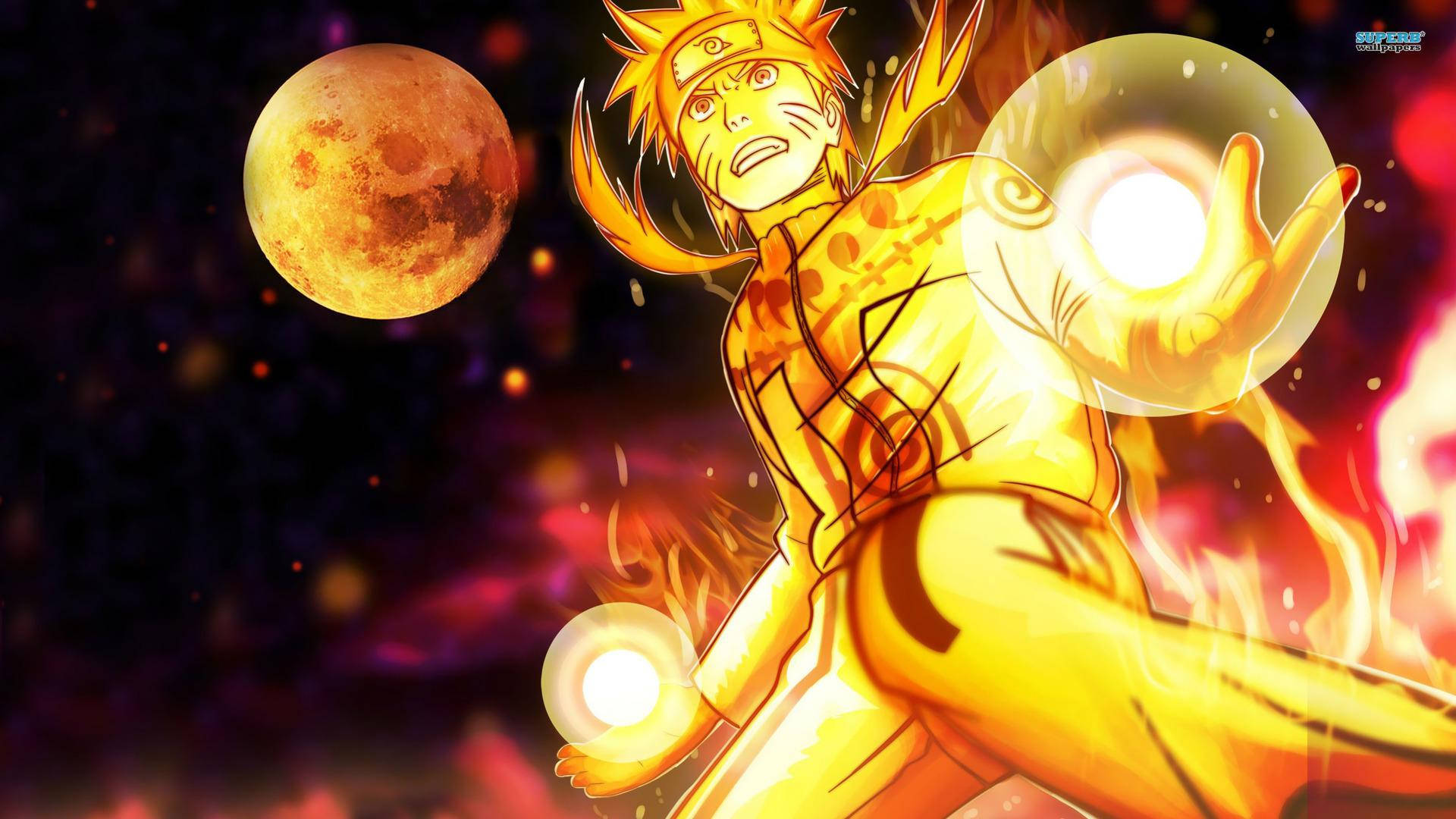 Havalı Naruto Chakra Patlaması Duvar Kağıdı