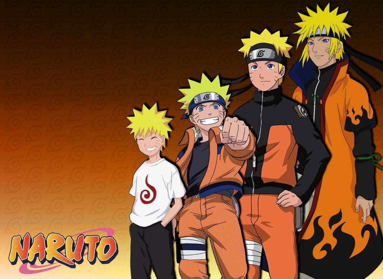 Havalı Naruto Karakter Evrimi Duvar Kağıdı