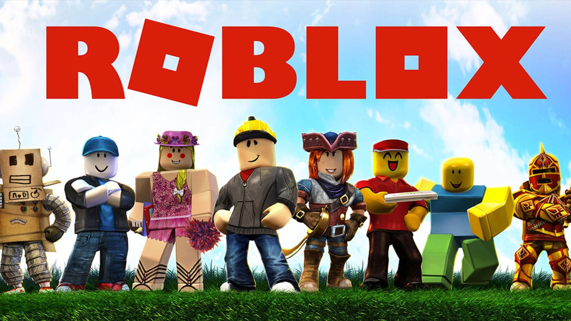Havalı Roblox Karakterleri Dışarıda Duvar Kağıdı