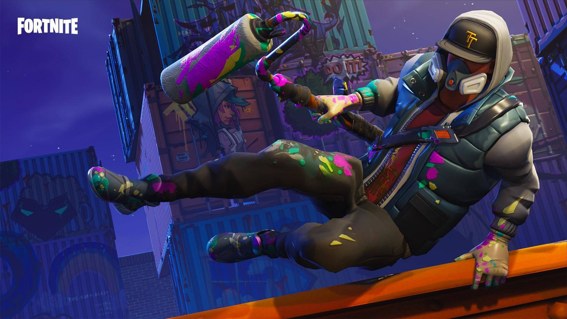 Havalı Fortnite Abstrakt Sanatı Duvar Kağıdı