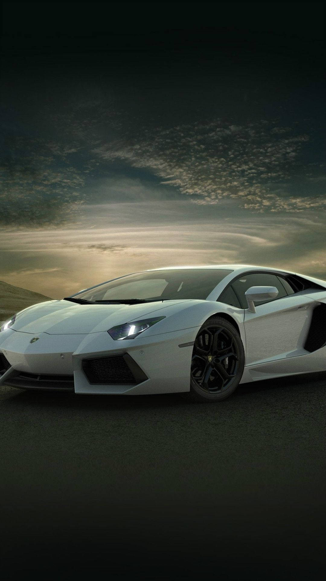 Havalı iPhone Lamborghini Teması Duvar Kağıdı