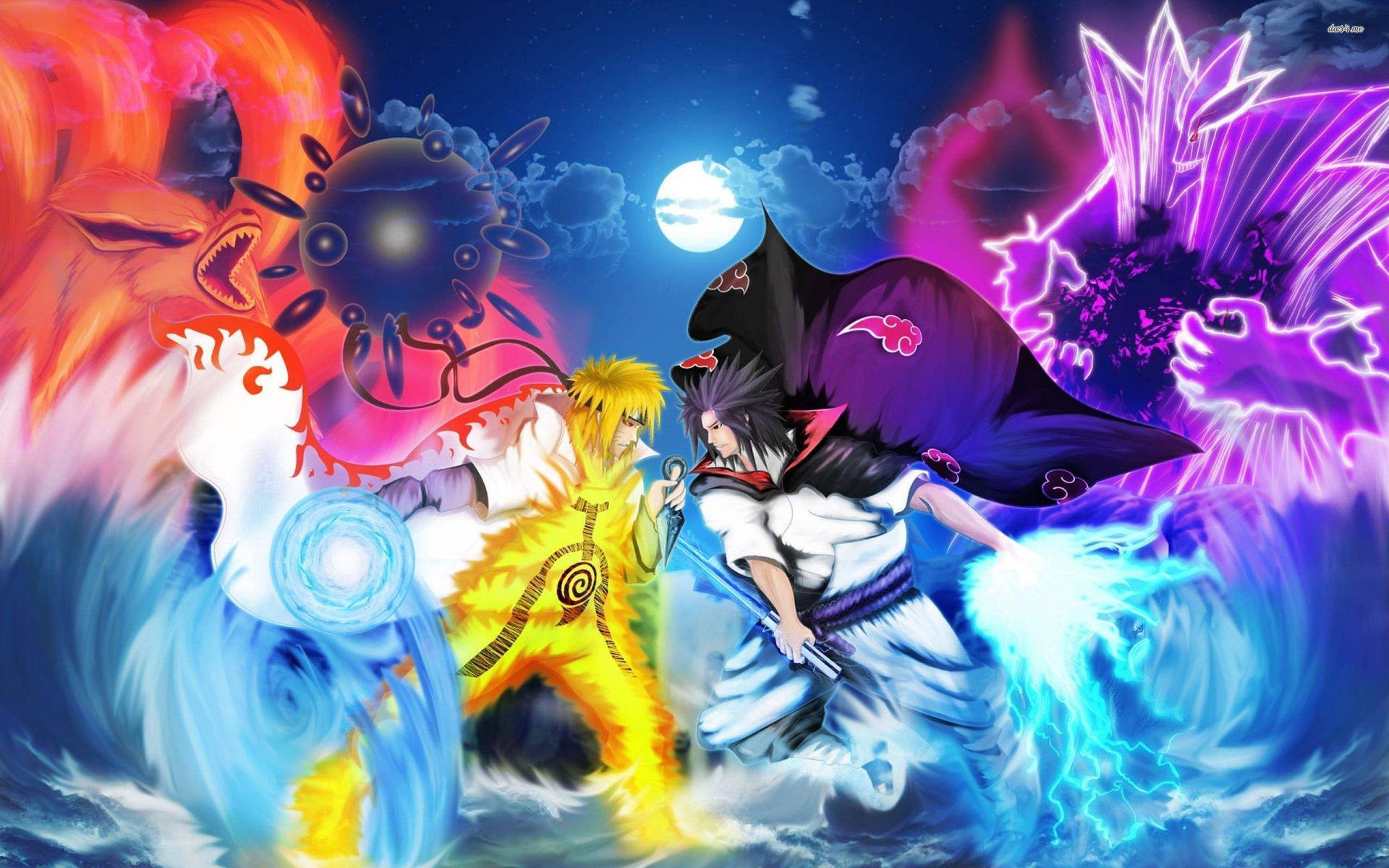 Havalı Naruto Sasuke'ye Karşı — Havalı naruto GIF Duvar Kağıdı