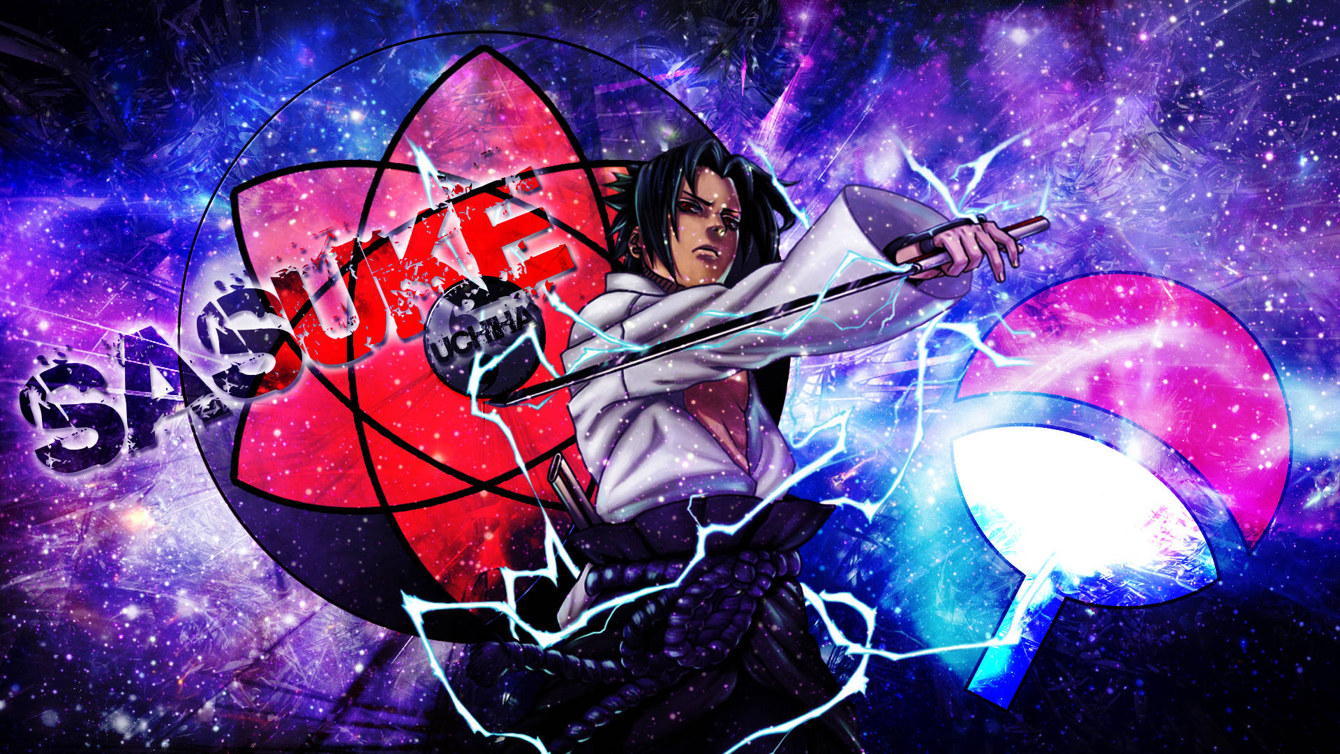 Havalı Sasuke Sembolleri Duvar Kağıdı