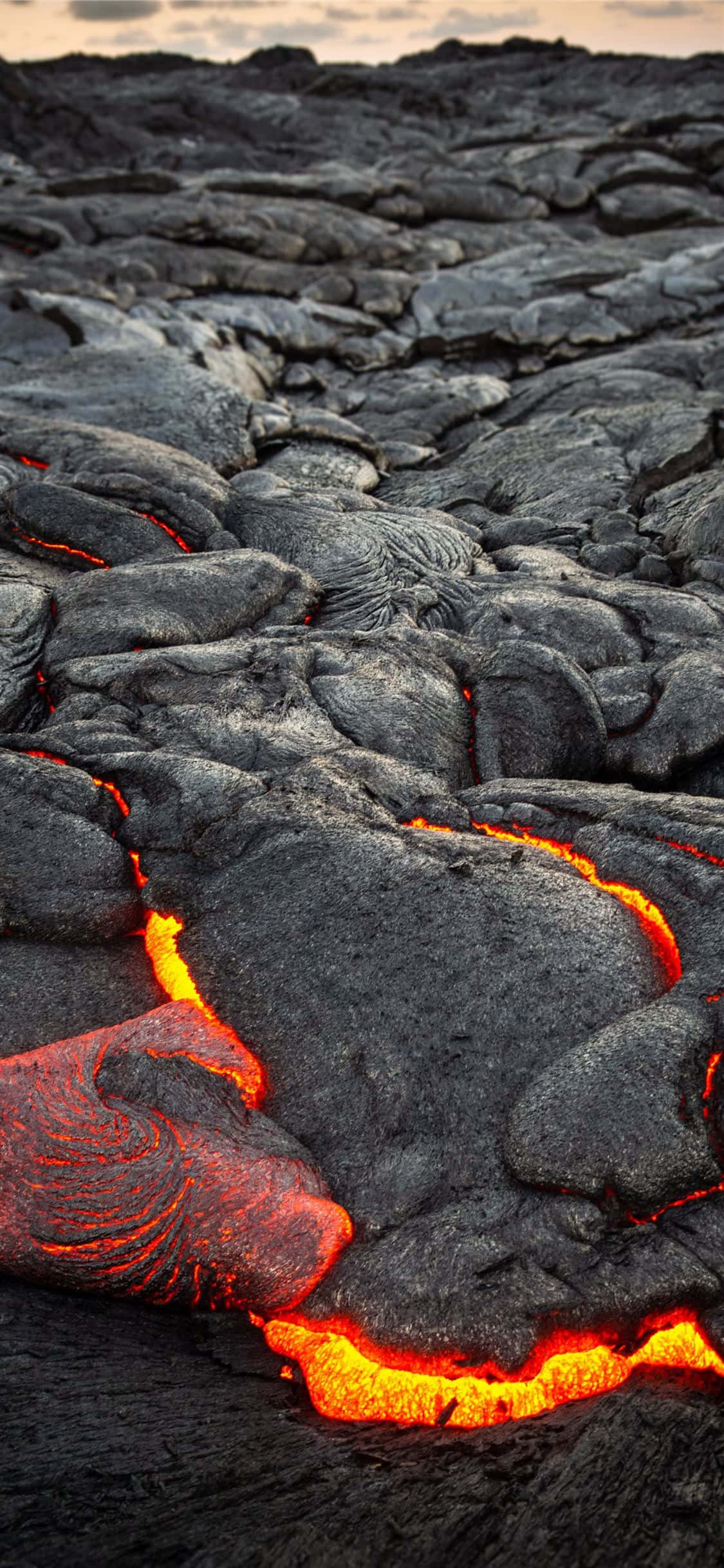 Hawaii Volkanları Ulusal Parkı Katı Lav Duvar Kağıdı