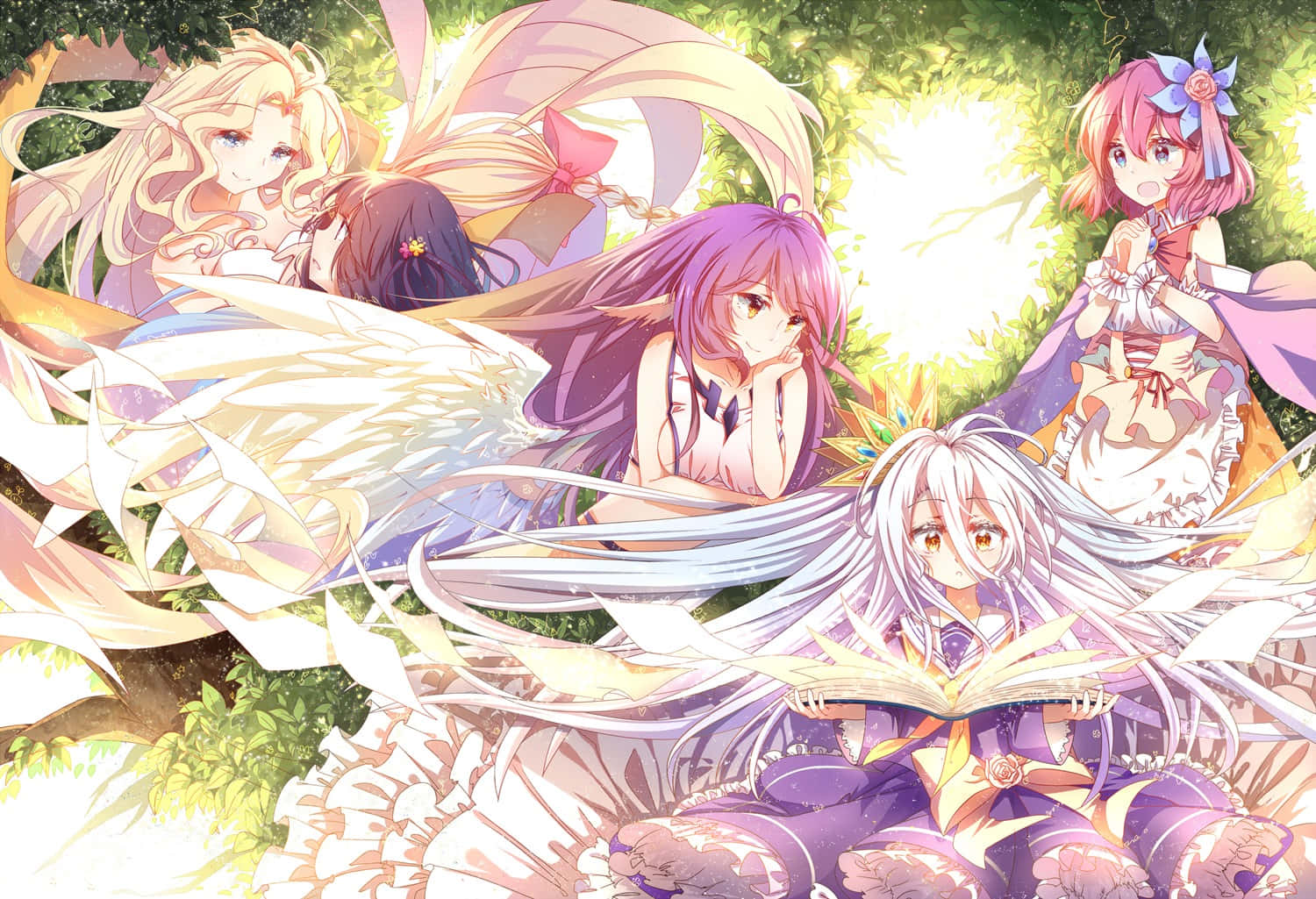 Hayal dolu No Game No Life dünyasına dalın Duvar Kağıdı
