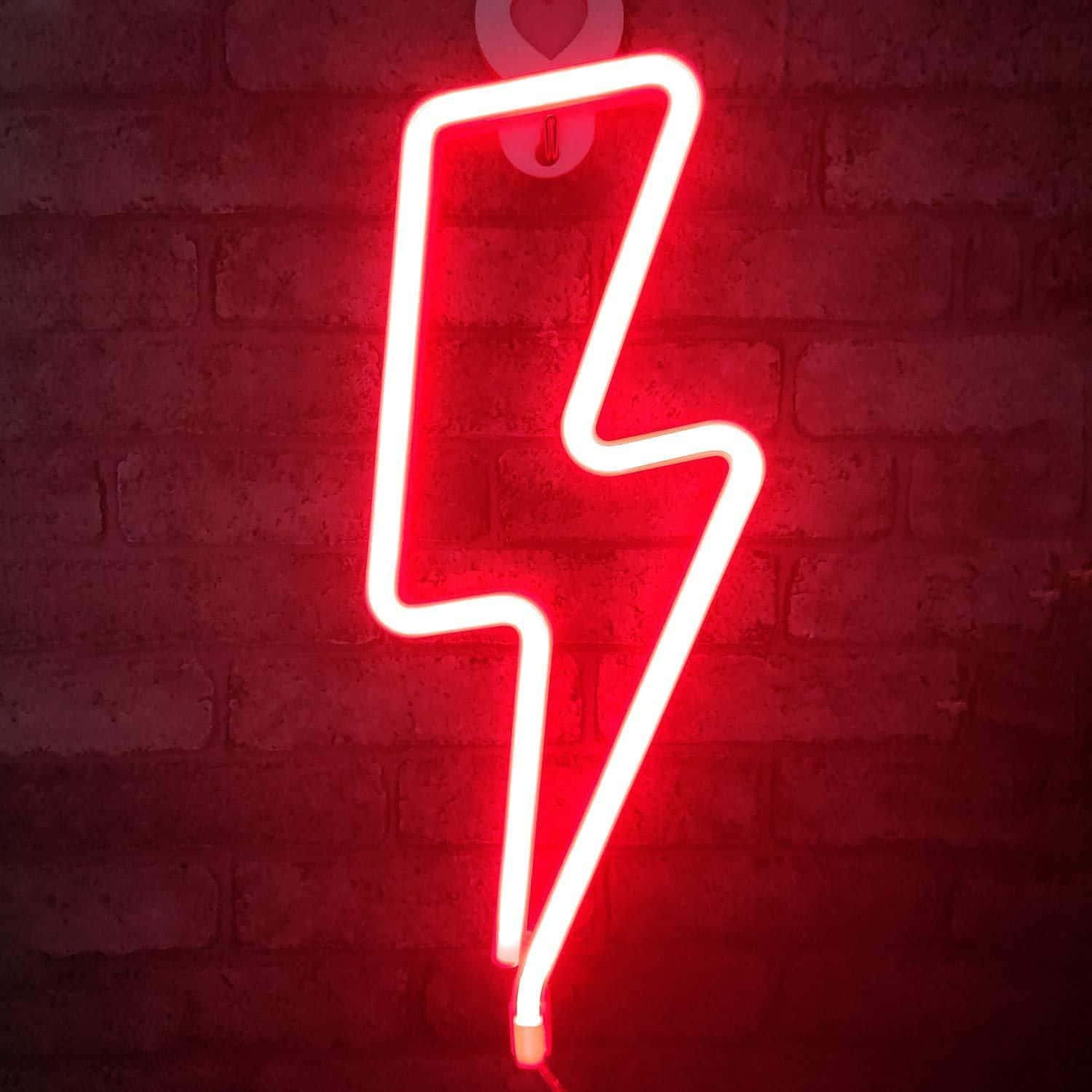 Hayatın canlılığını Neon Kırmızı Estetiği ile kucaklayın Duvar Kağıdı