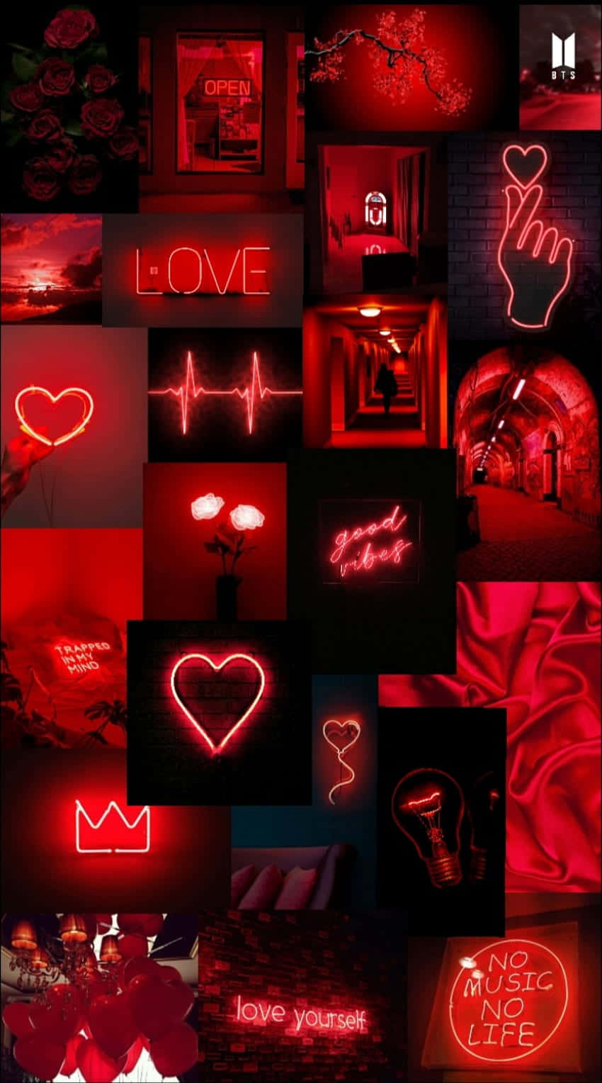 Hayatınızı Neon Kırmızı Estetiğiyle Aydınlatın Duvar Kağıdı