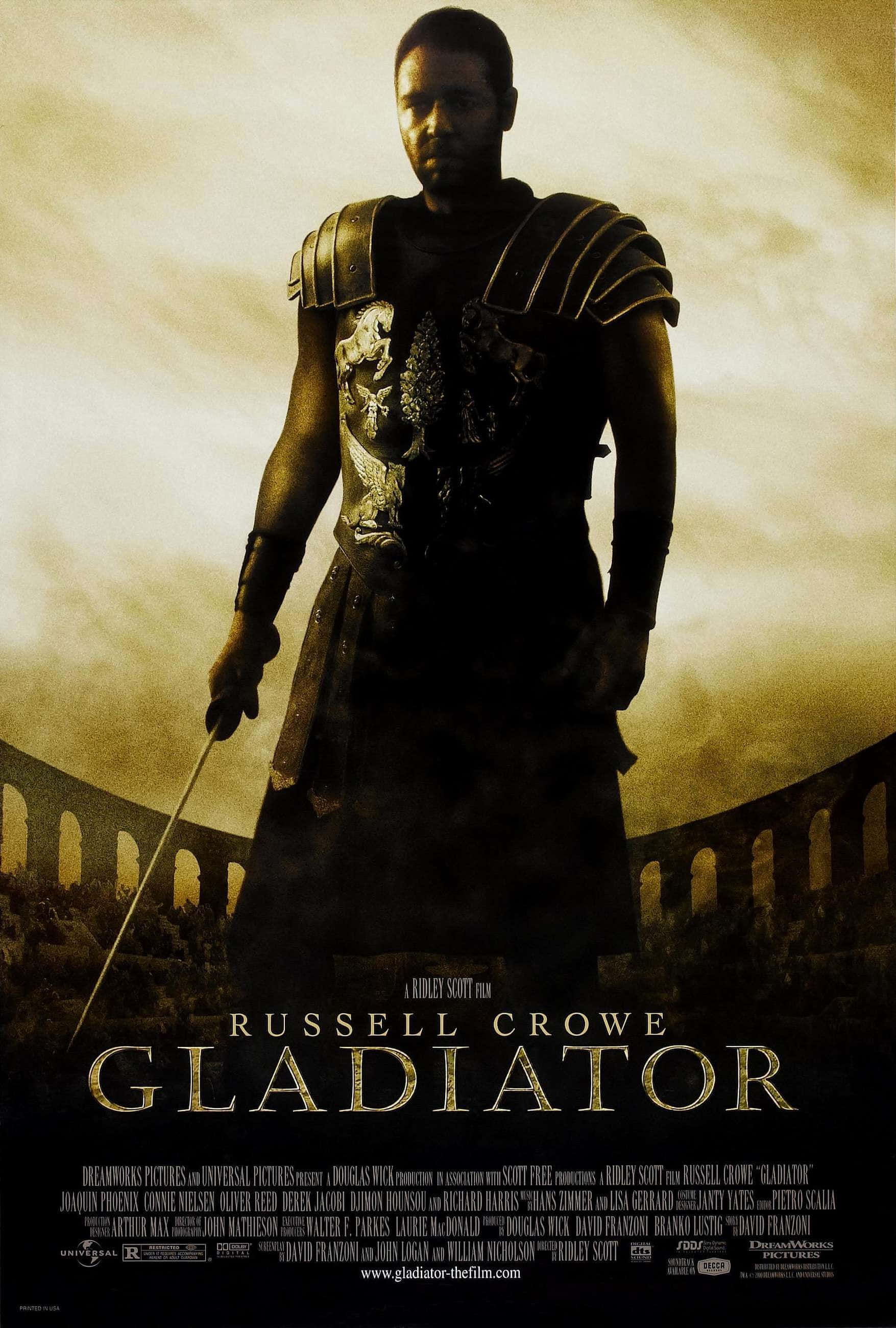 "Hayattan Büyük: Destansı gladyatör filmi 'Gladyatör'den Maximus Decimus Meridius" Duvar Kağıdı