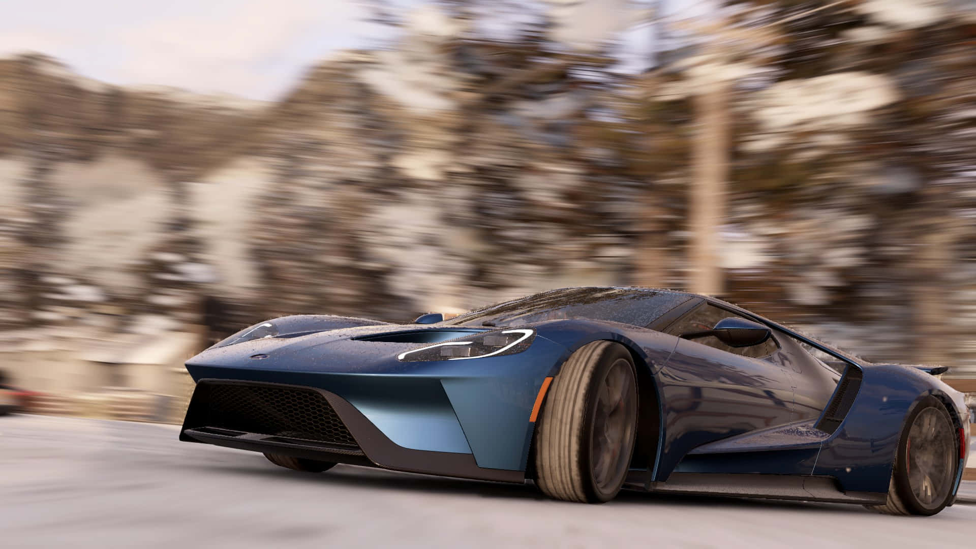 HD Project Cars Mavi Ford GT Arka Planı Duvar Kağıdı