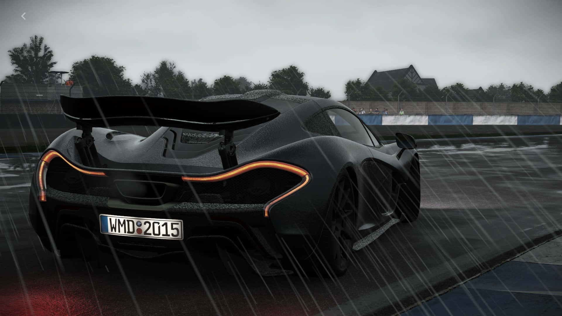 HD Project Cars Yağmur McLaren P1 Arka Plan Duvar Kağıdı
