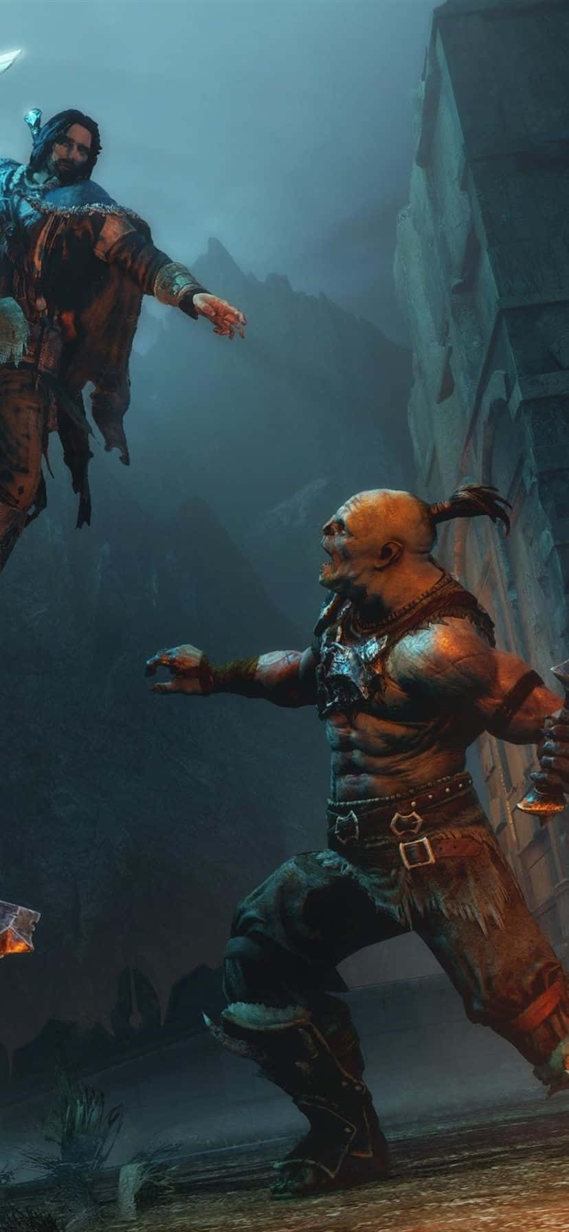 HD Shadow of Mordor Sıçrayarak Saldırı Arka Planı Duvar Kağıdı