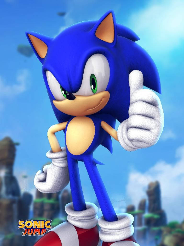 HD Sonic Jump Oyun Fotoğraf Kapağı Duvar Kağıdı