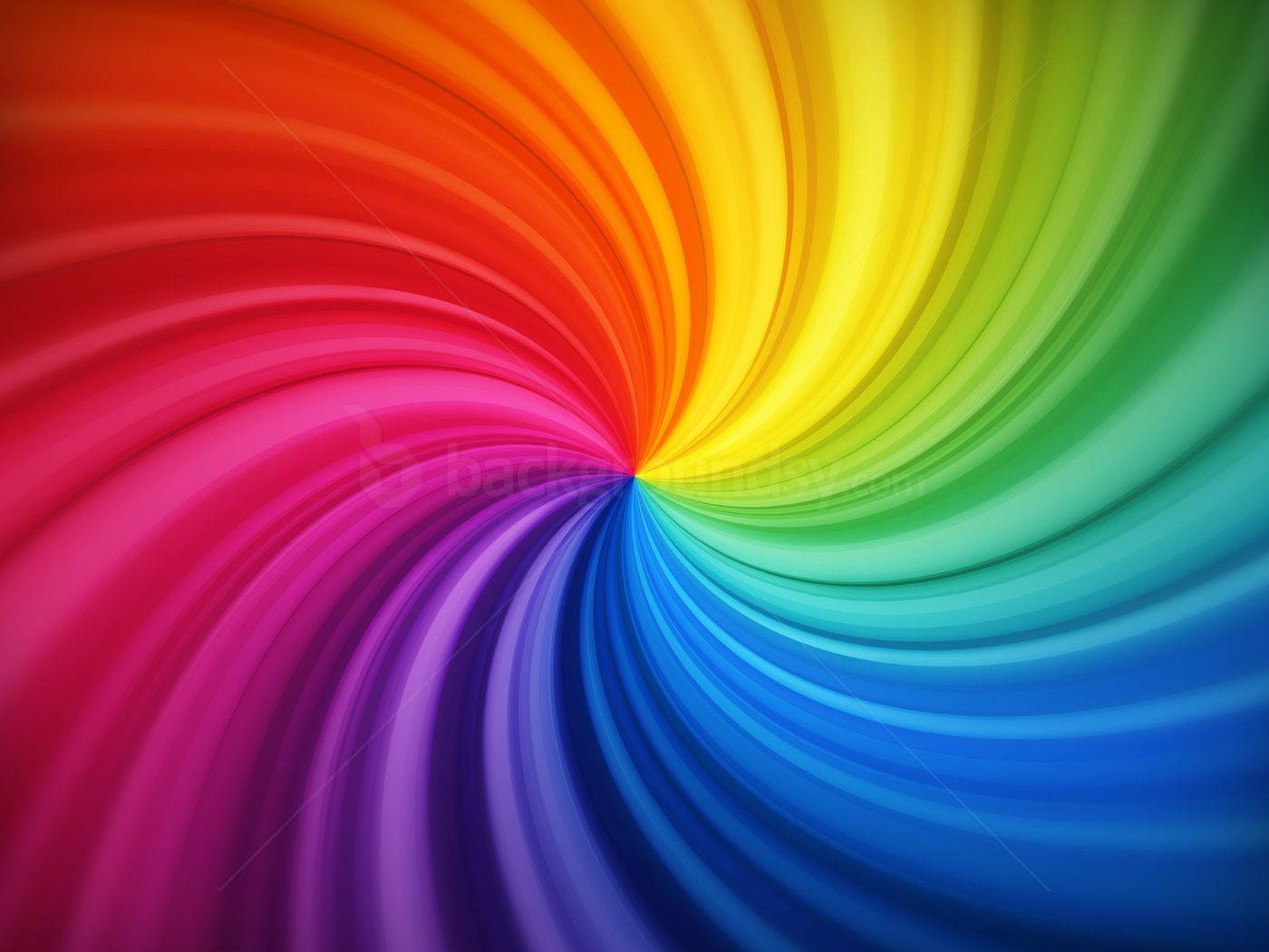 HD Spiral Gökkuşağı Arkaplanı Duvar Kağıdı