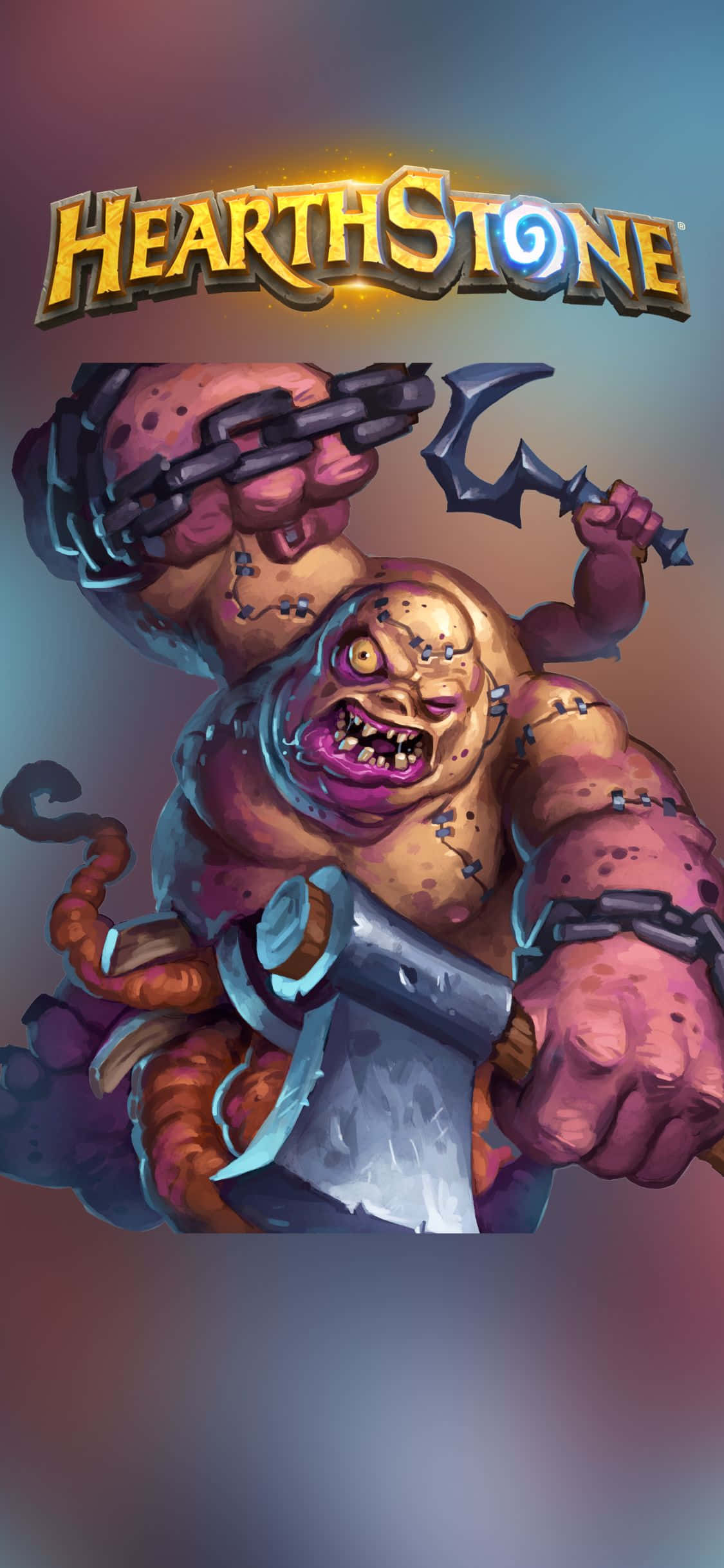 Hearthstone'un Brightwing-Illidan Kostümü Üzerinde Bir iPhone XS Duvar Kağıdı