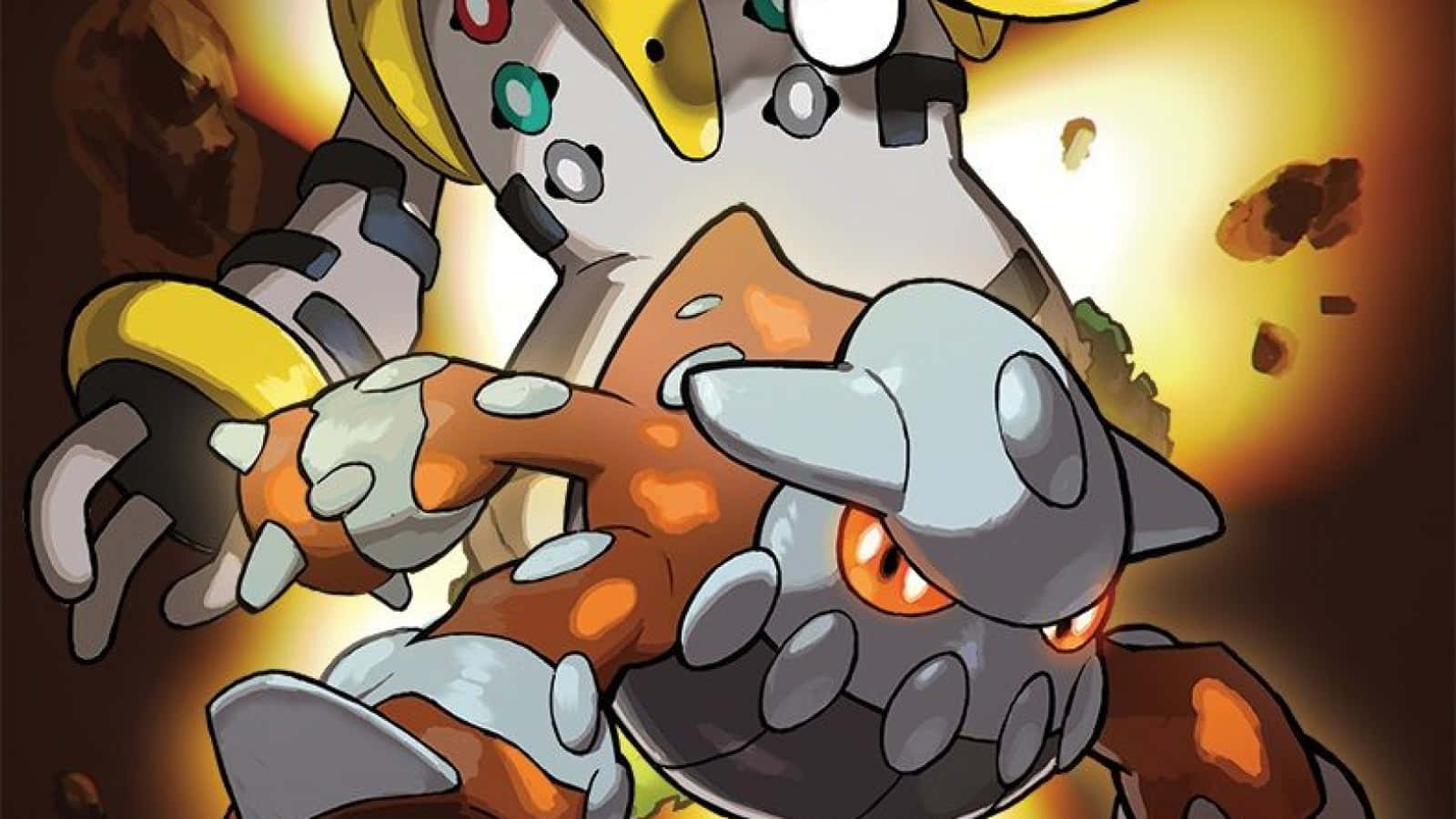 Heatran ve Arkada Regigigas Duvar Kağıdı