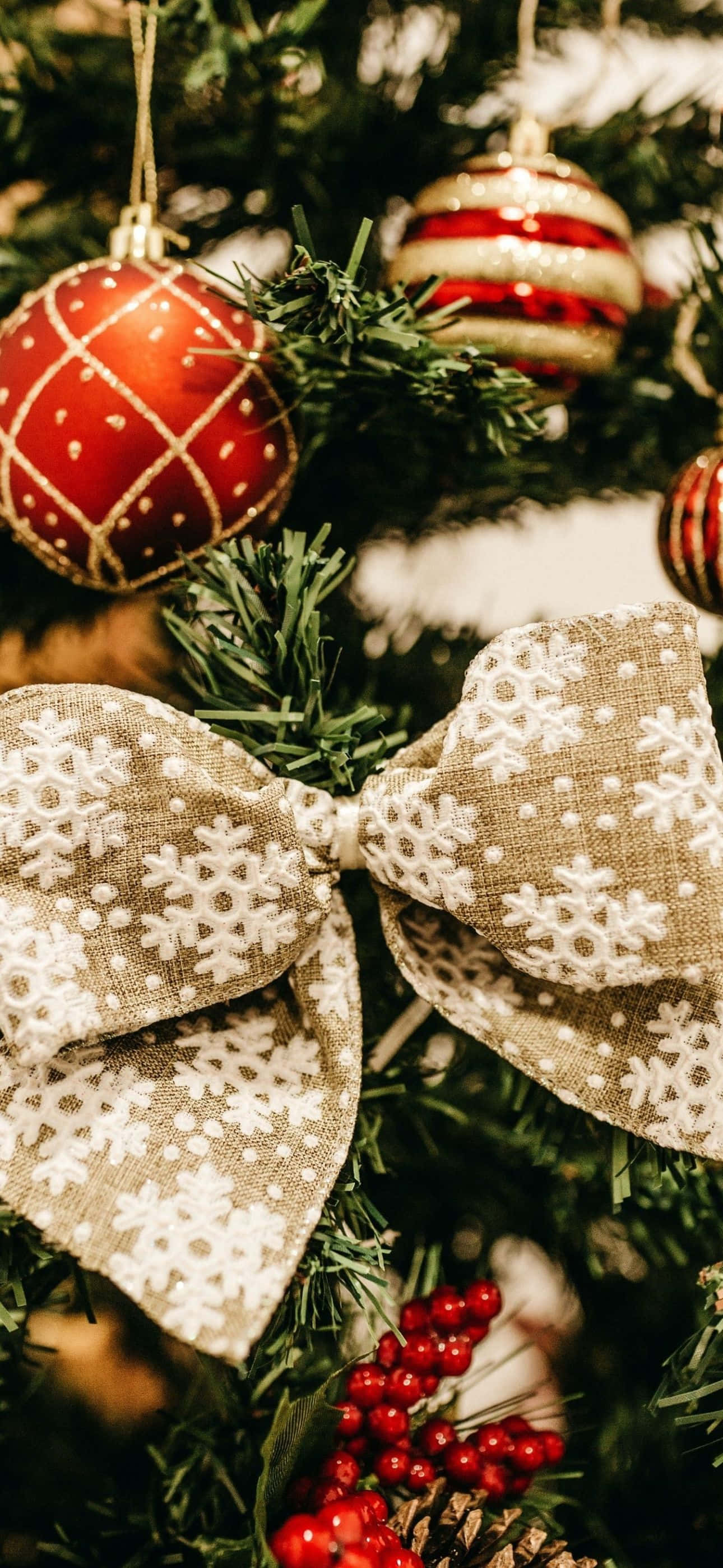 Hediye Paketlenmiş ve Noel'e Hazır Duvar Kağıdı