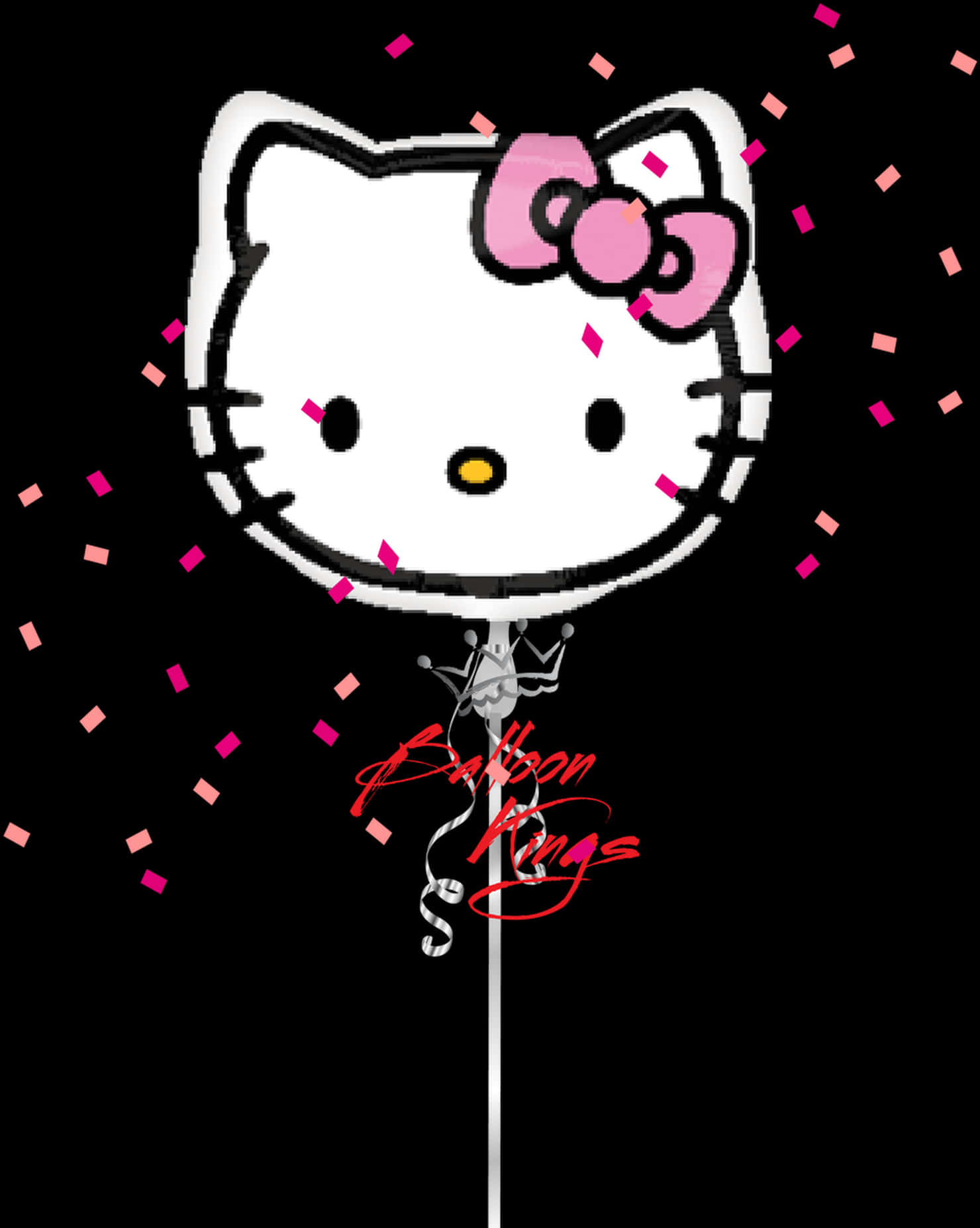 Hello Kitty Balon Tasarımı Duvar Kağıdı