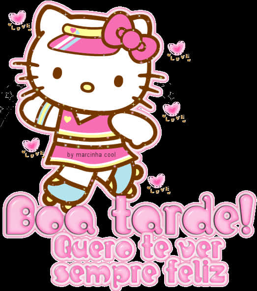 Hello Kitty Boa Tarde Dileği Duvar Kağıdı
