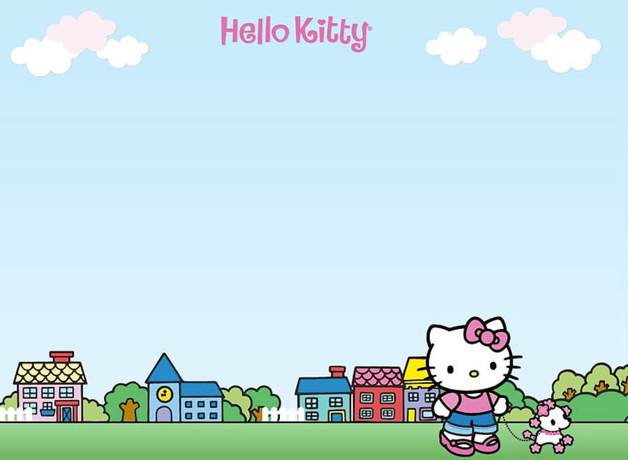 Hello Kitty Estetik Gezintisi Duvar Kağıdı