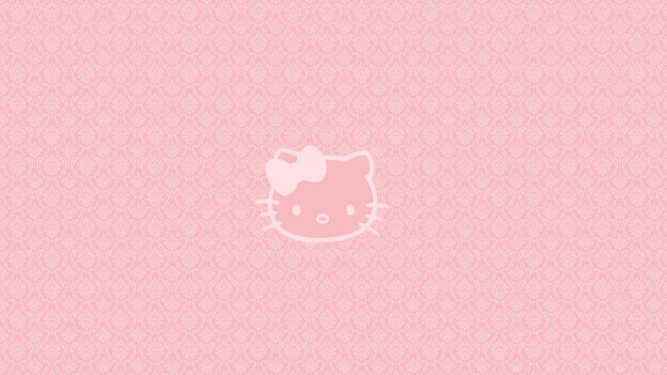 Hello Kitty Grunge Pembe Estetik Dizüstü Bilgisayar Duvar Kağıdı