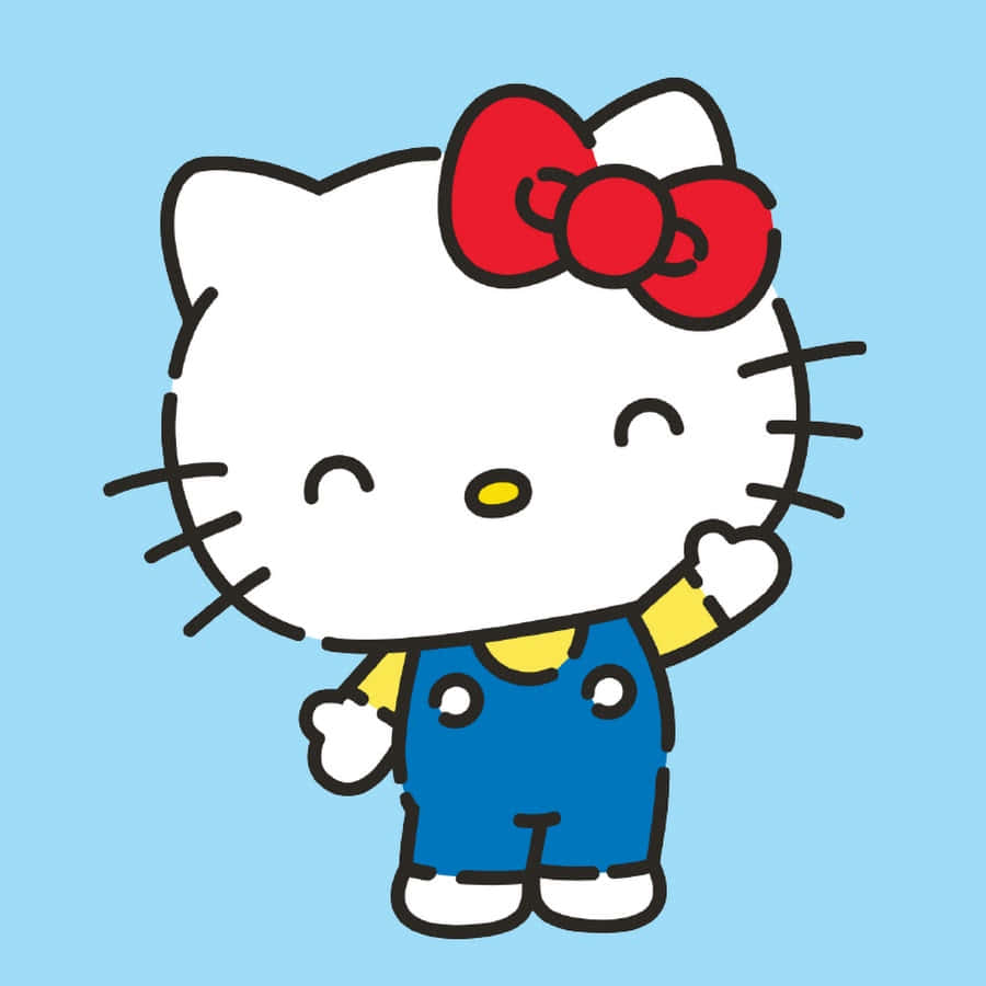 Hello Kitty ile Mutluluk Yaymak Duvar Kağıdı