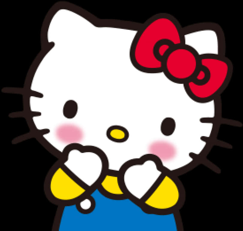 Hello Kitty Klasik Poz Duvar Kağıdı