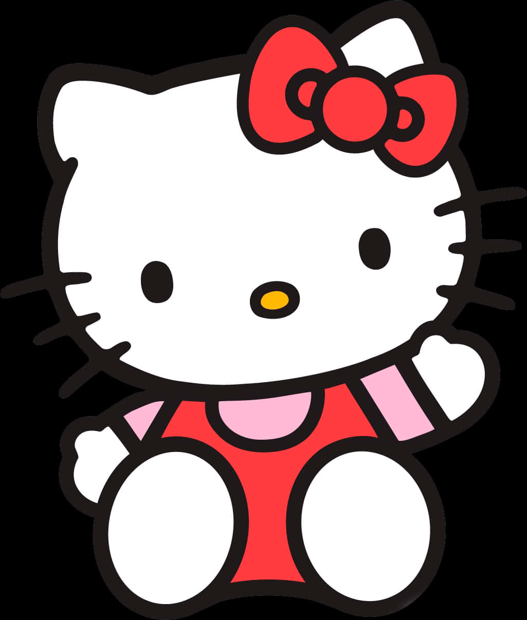 Hello Kitty Klasik Poz Duvar Kağıdı