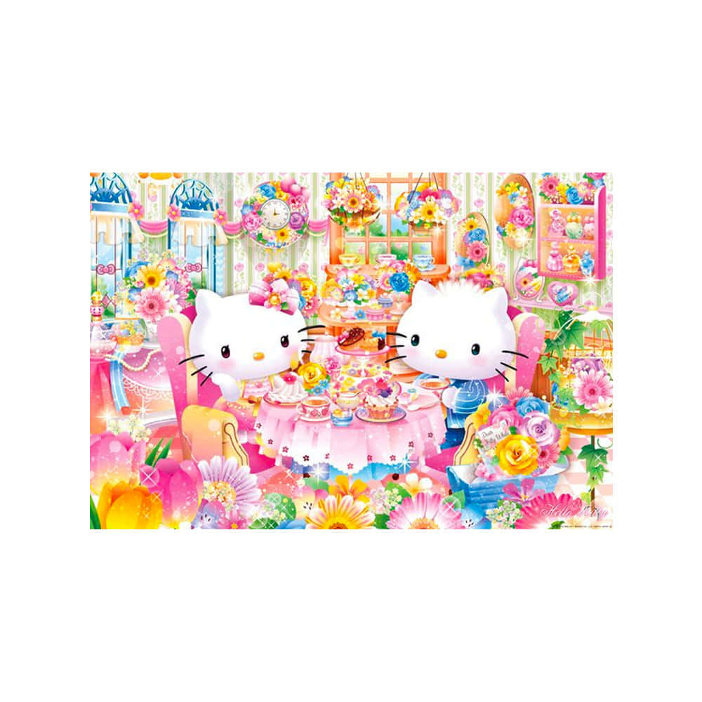 Hello Kitty Randevuda Sanrio Profil Fotoğrafı Duvar Kağıdı