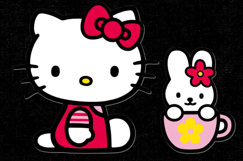 Hello Kitty ve Arkadaşı Duvar Kağıdı