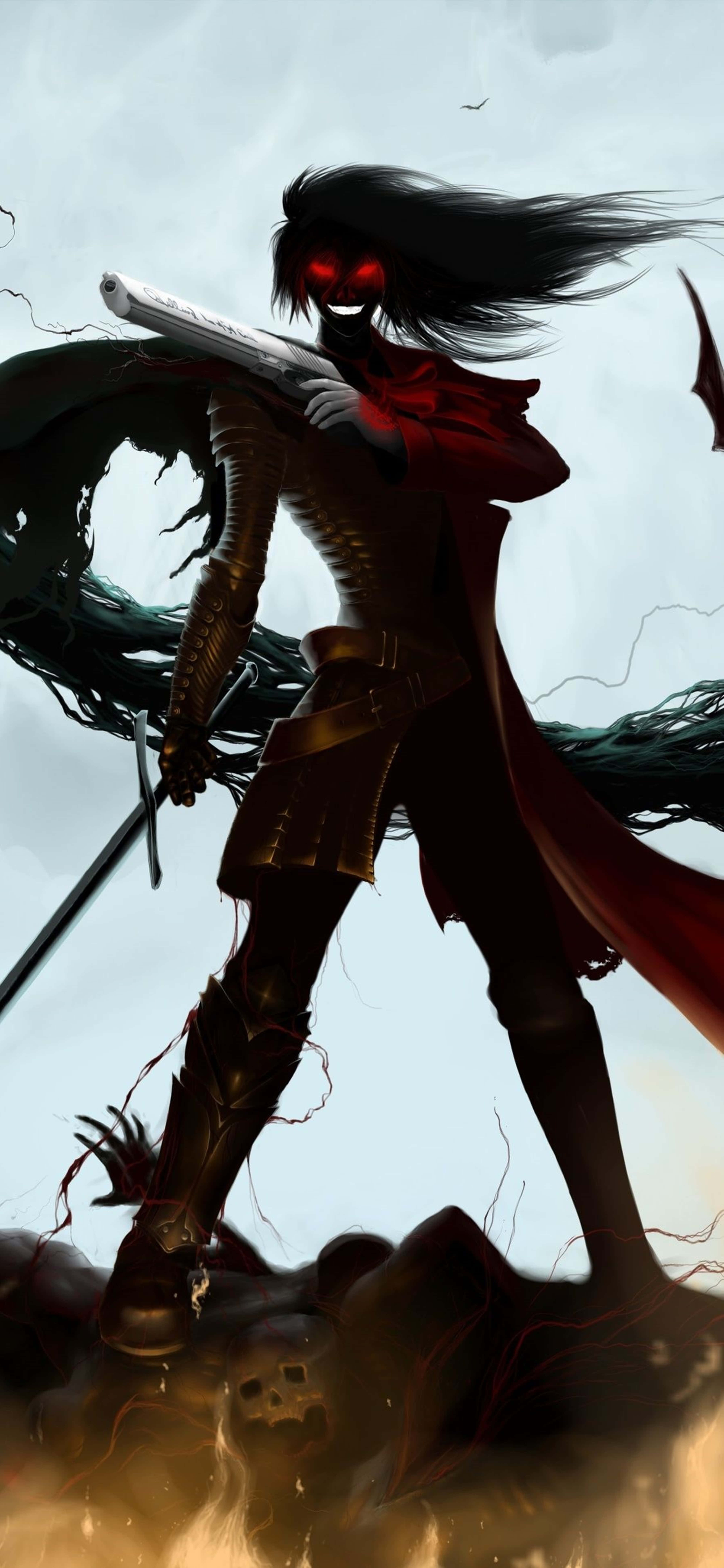 Hellsing Ultimate: 4K çözünürlükte yoğun yüzleşme Duvar Kağıdı