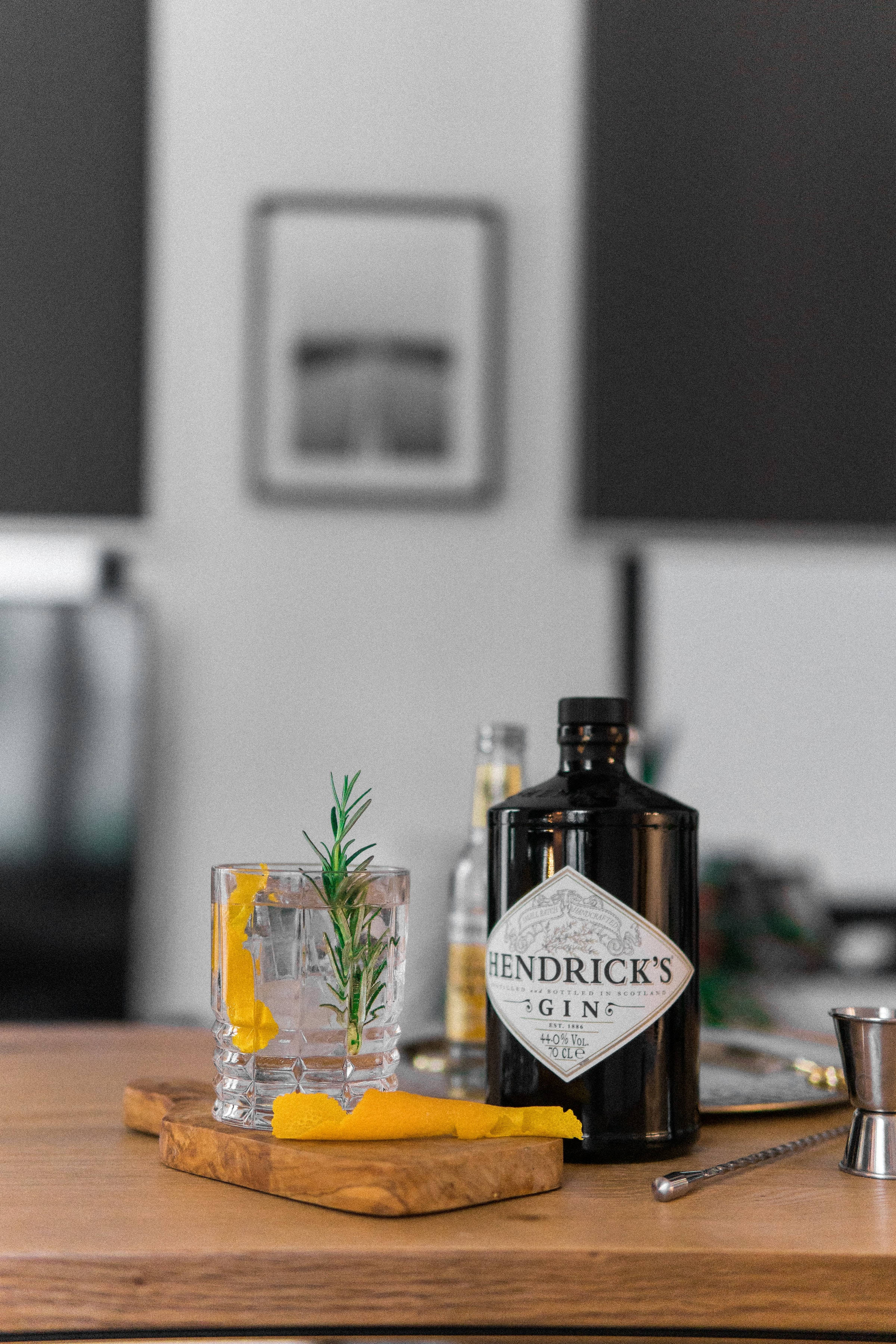 Hendrick's Cin Şişesine Yakın Çekim Duvar Kağıdı