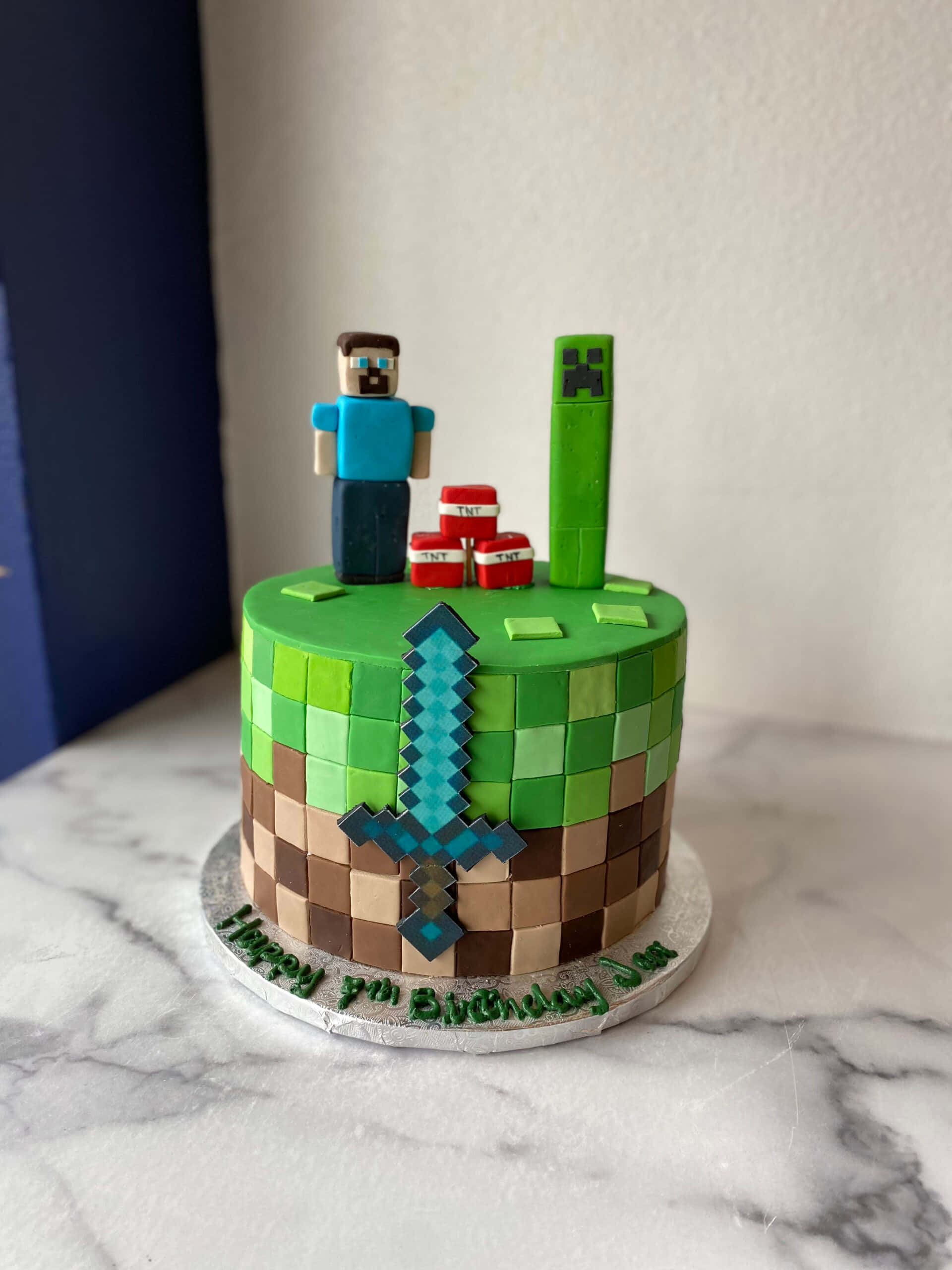Her Etkinliği Canlandıracak Birbirinden Farklı Minecraft Pastaları Duvar Kağıdı
