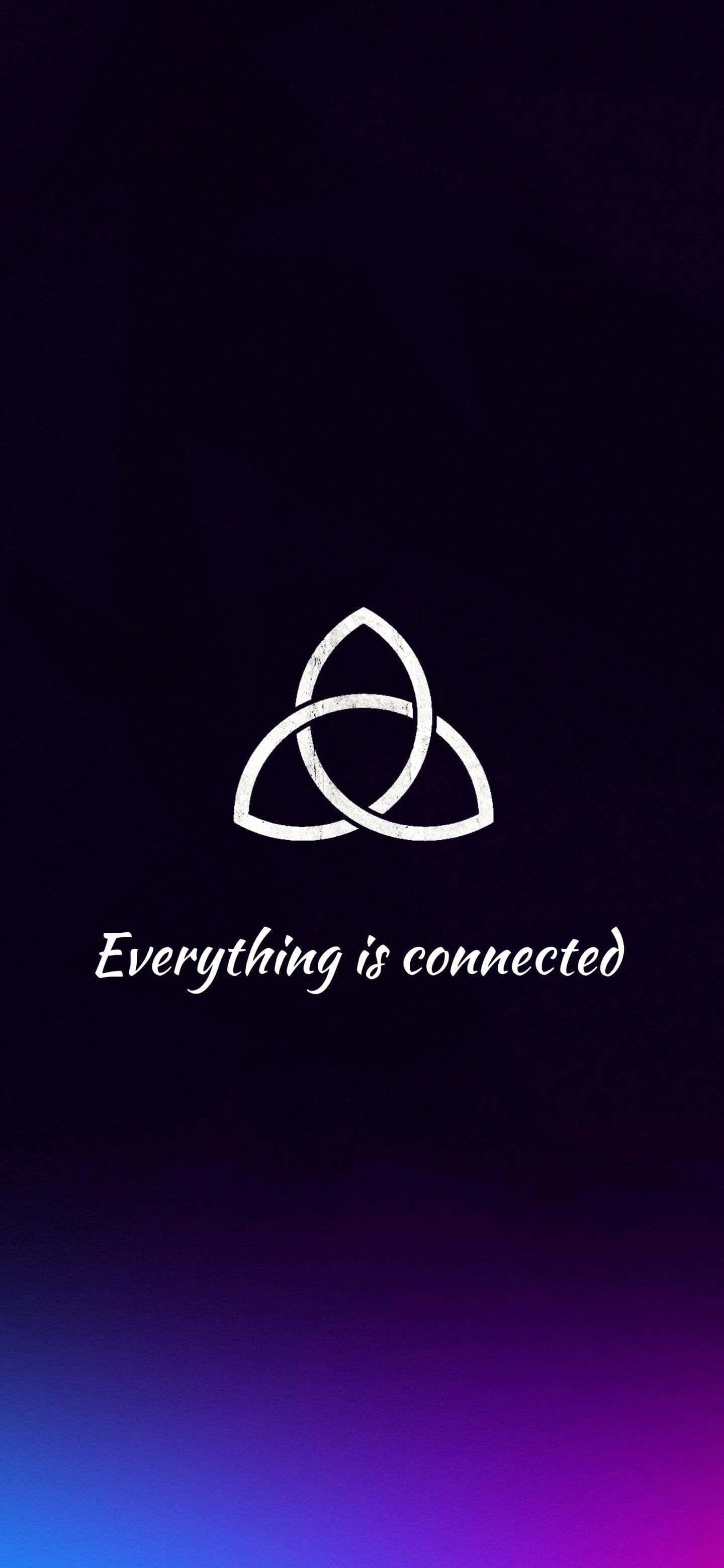 Her Şey Triquetra Sembolüyle Bağlantılı Duvar Kağıdı