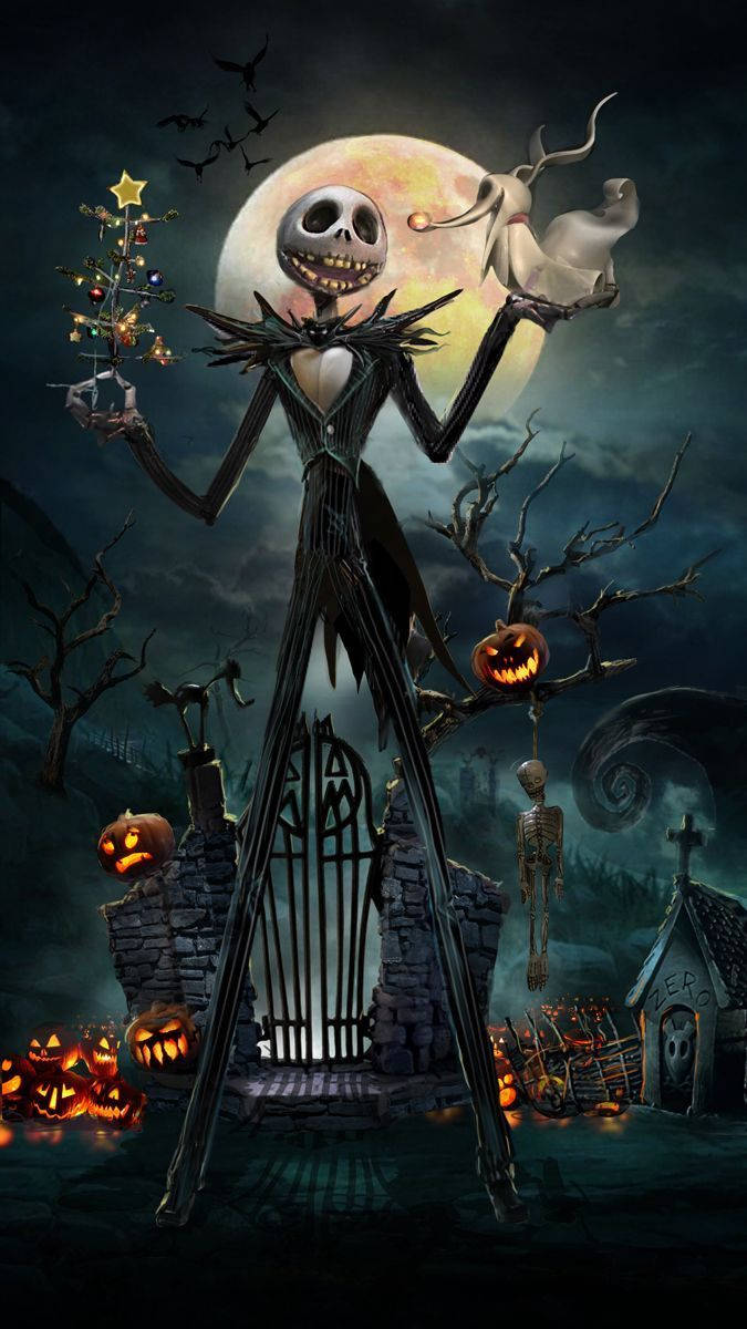 Heyecanlı Jack, The Nightmare Before Christmas Duvar Kağıdı