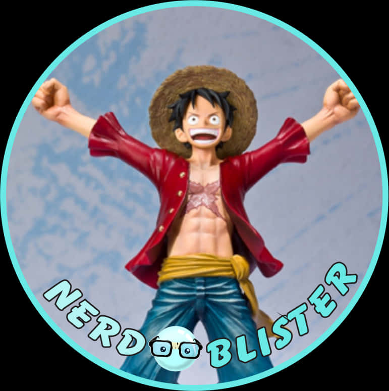 Heyecanlı Luffy Figürü Gösterimi Duvar Kağıdı