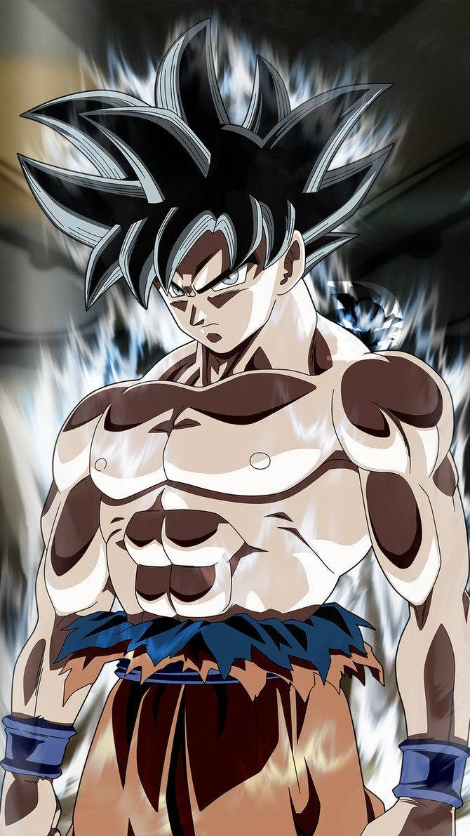 Son Goku'nun Sınır Kırıcı formunda duvar kağıdı.