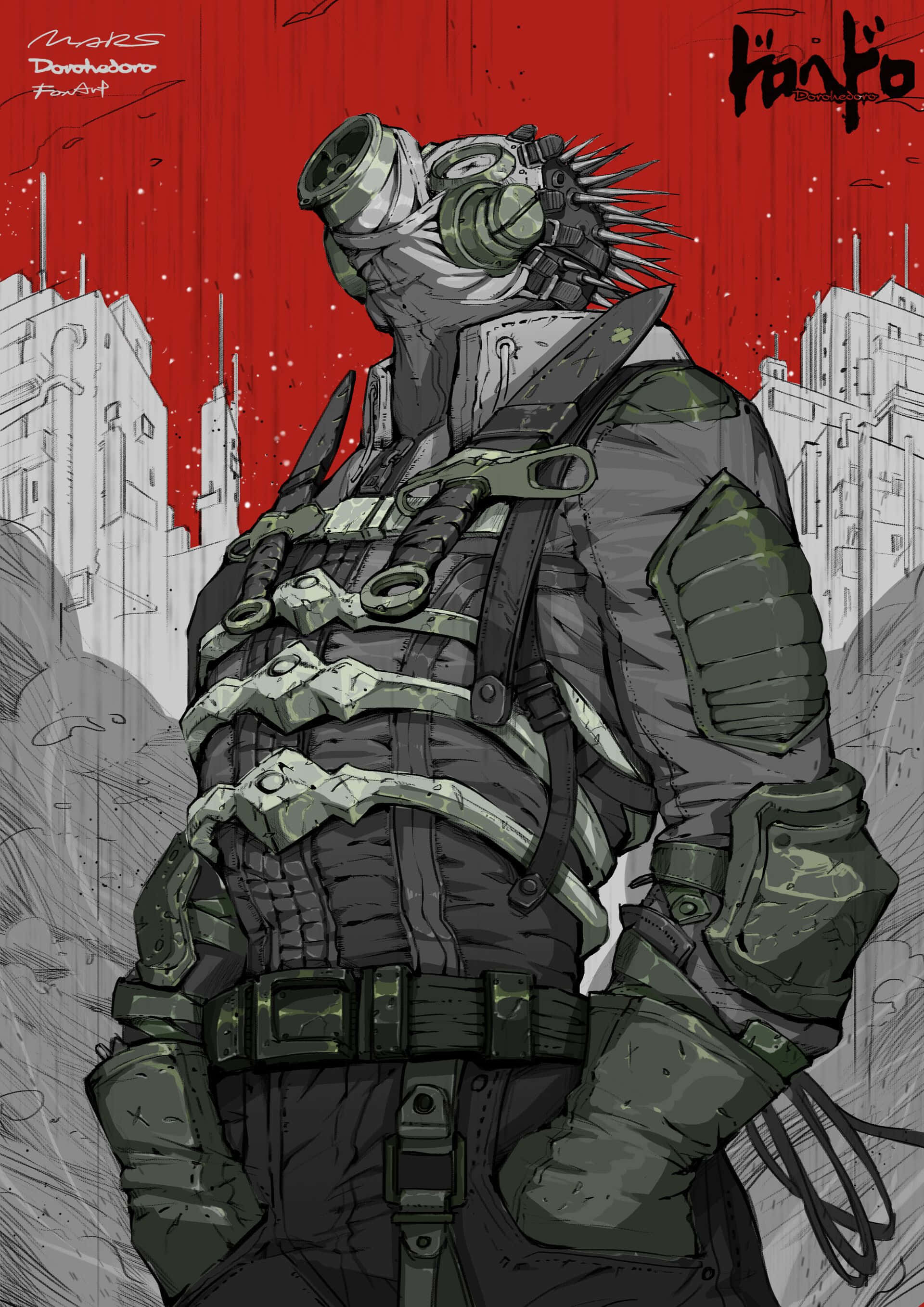 Hiçlik hayal gücüyle buluştuğunda, Dorohedoro kaotik ama esprili bir bulmaca ve aksiyon karışımını hayata geçiriyor Duvar Kağıdı