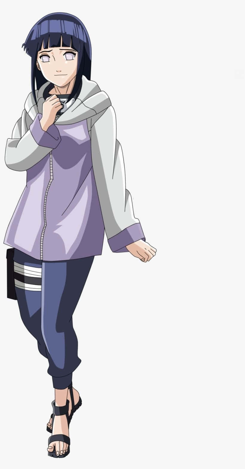 Hinata Uzumaki Elini Göğsüne Koymuş Duvar Kağıdı