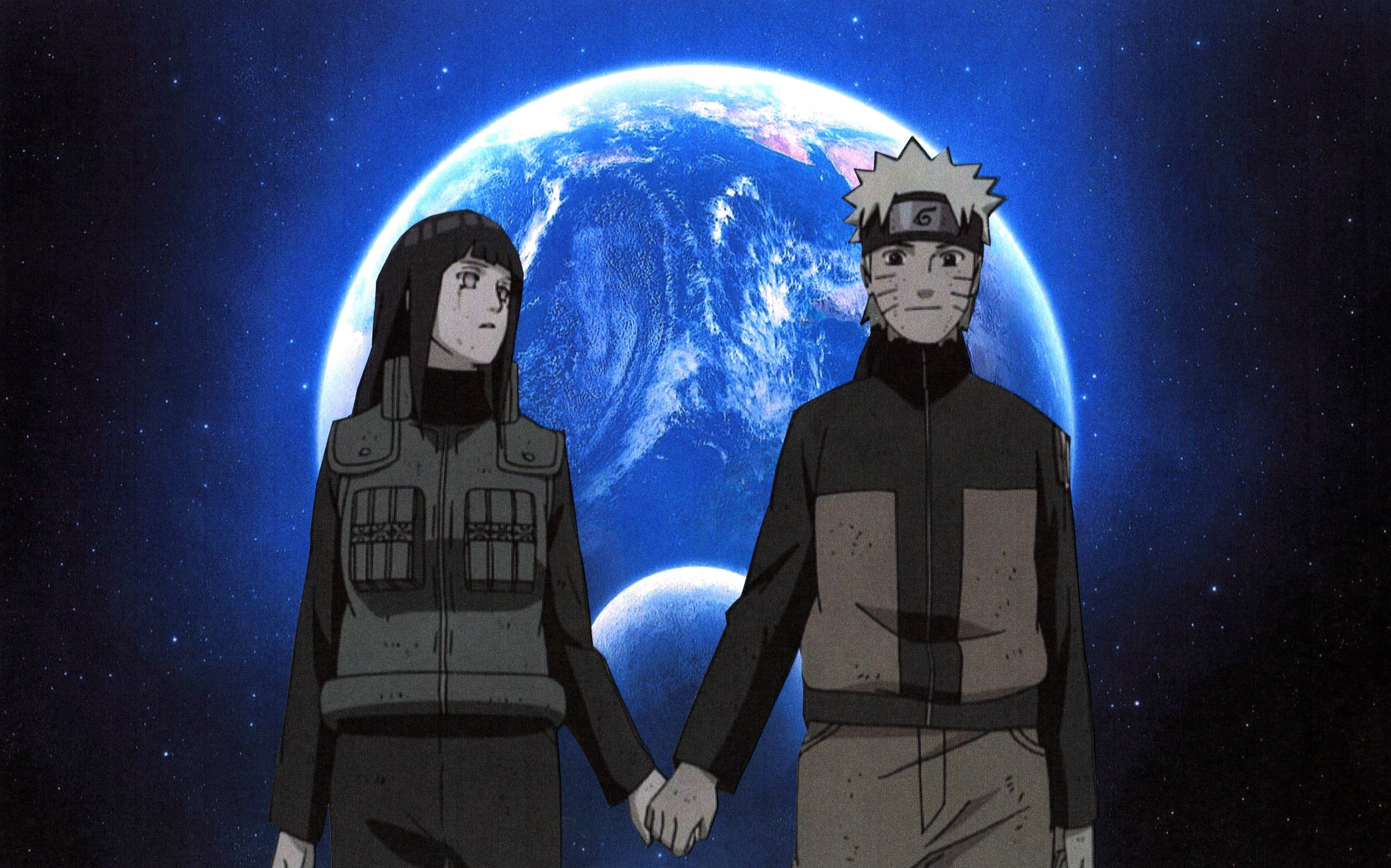 Hinata ve Naruto El Ele iPad Duvar Kağıdı