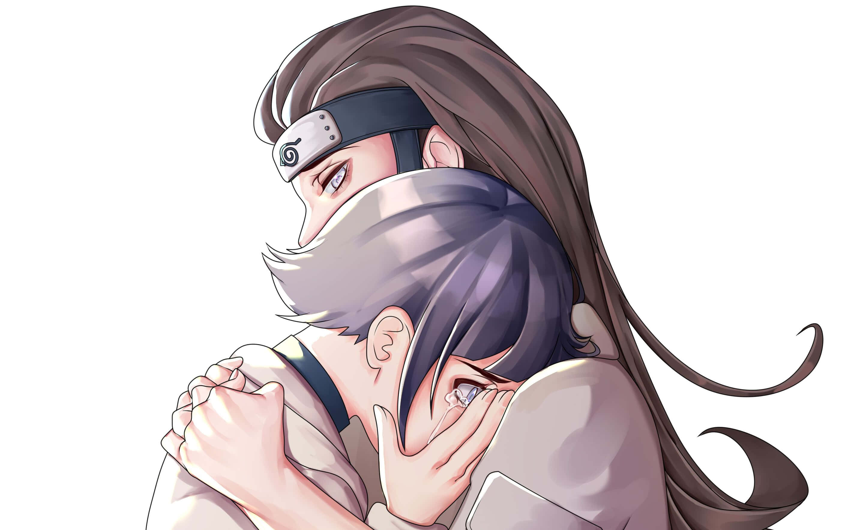 Hinata ve Neji Hyuga Kucaklaşması Duvar Kağıdı