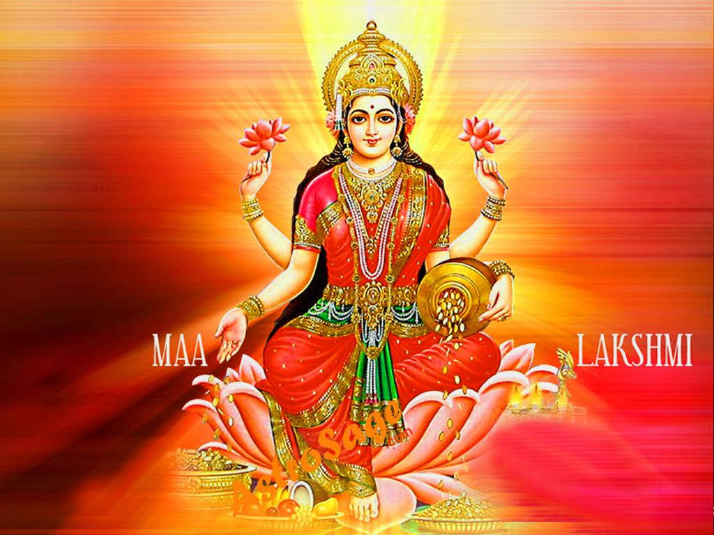 Hindu Mitolojisi Maa Lakshmi Duvar Kağıdı