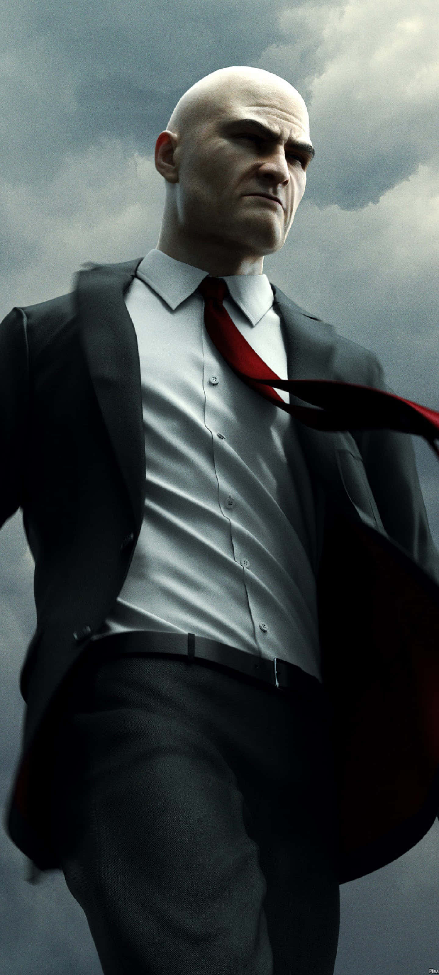 Hitman Ajan 47 Siyah Takım Elbiseyle Duvar Kağıdı