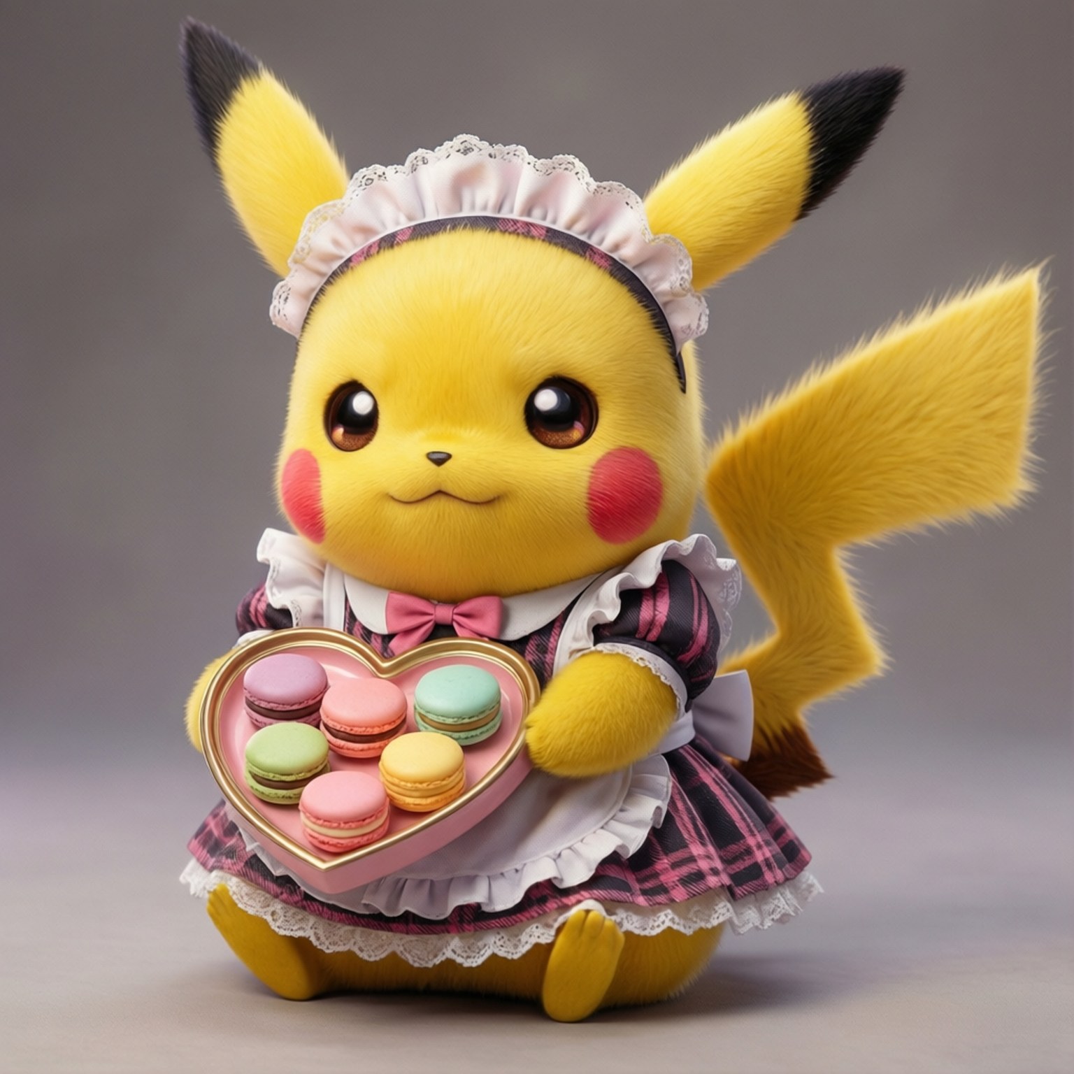 Hizmetçi Pikachu Kawaii Duvar Kağıdı