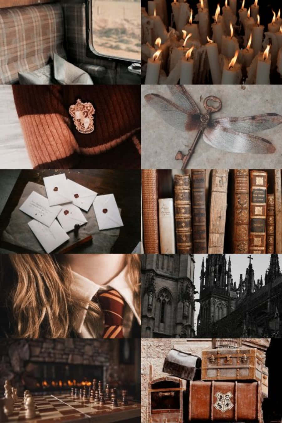 Hogwarts'ın Büyülü Estetiği Duvar Kağıdı