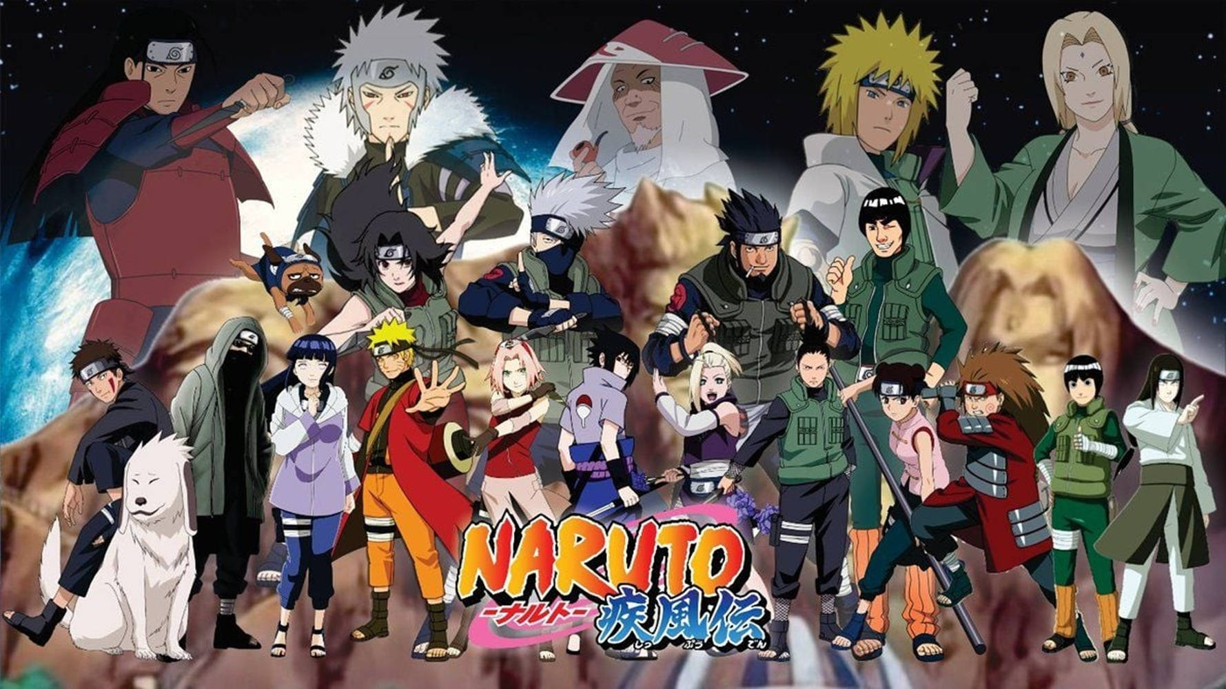 Hokage'lerin Shippuden Naruto Dizüstü Bilgisayar Duvar Kağıdı