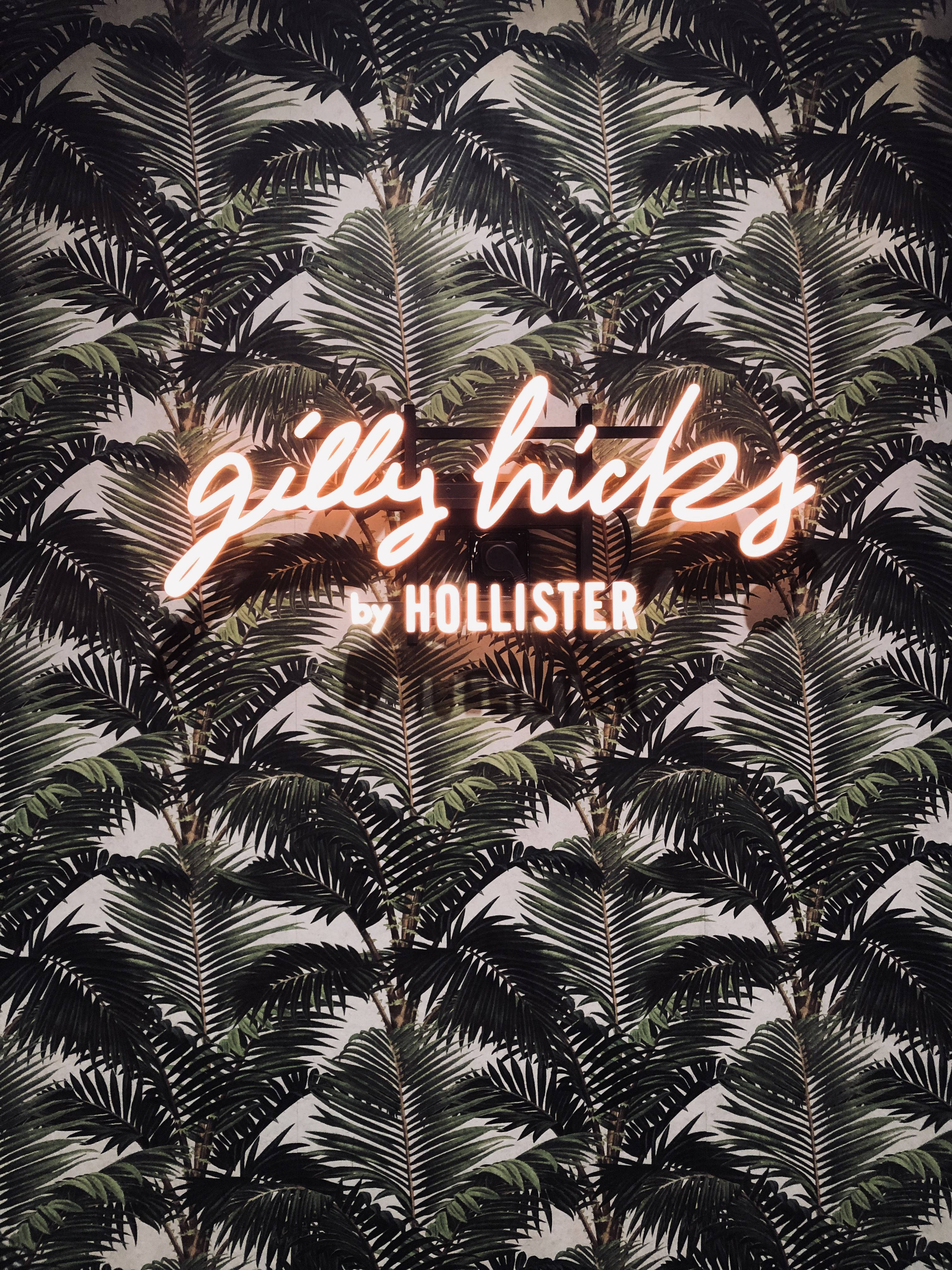 Hollister Palmiye Yaprakları Duvar Kağıdı