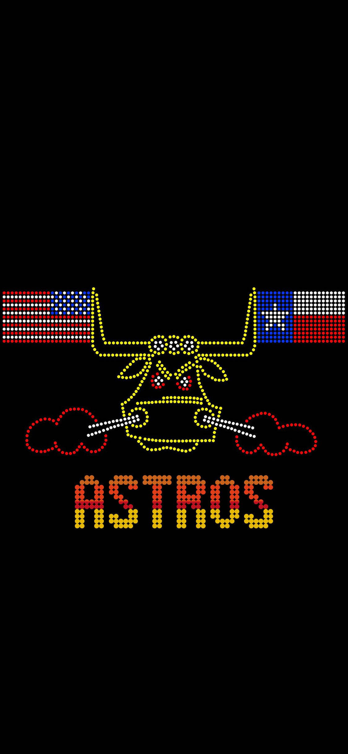 Houston Astros Stilize Teksas Boğası Duvar Kağıdı